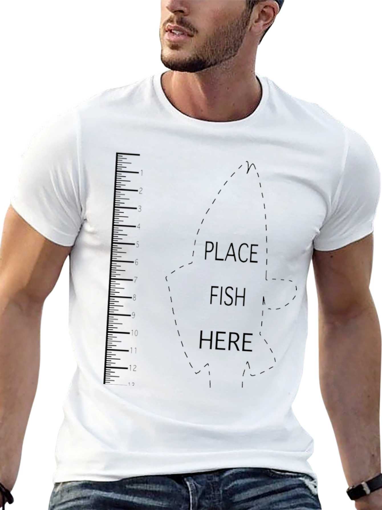 Fish Ruler Graphic T-Shirt