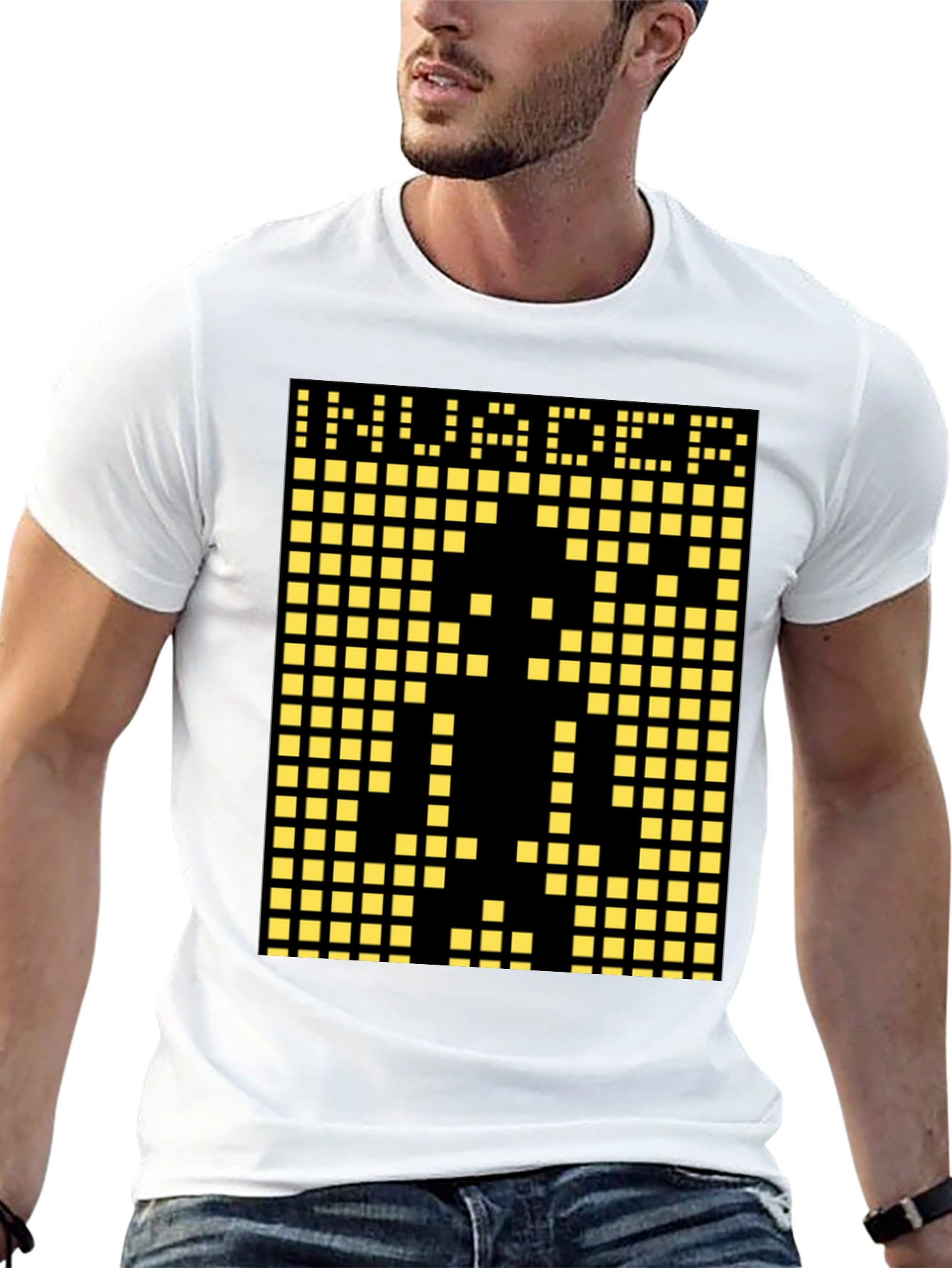 Invader Pixel Art Graphic T-Shirt - Black