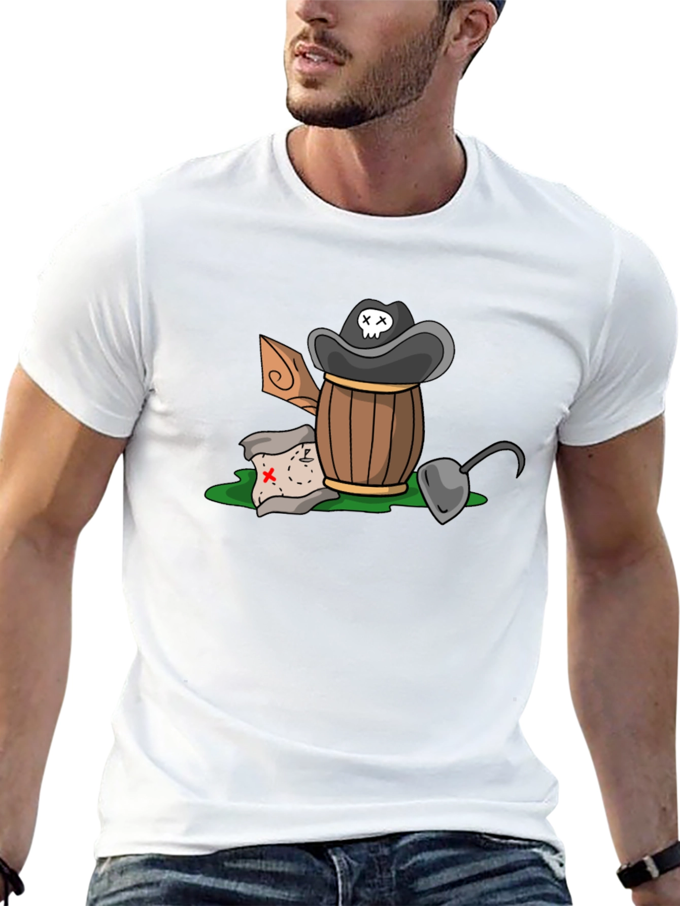 Pirate Treasure T-Shirt - Cartoon Design