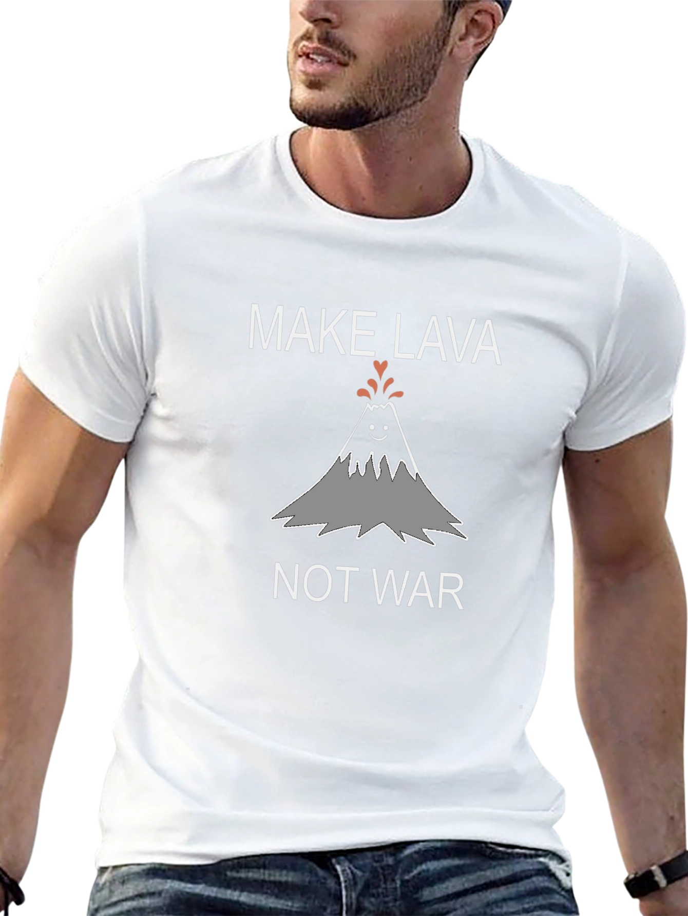 Make Lava Not War Graphic T-Shirt
