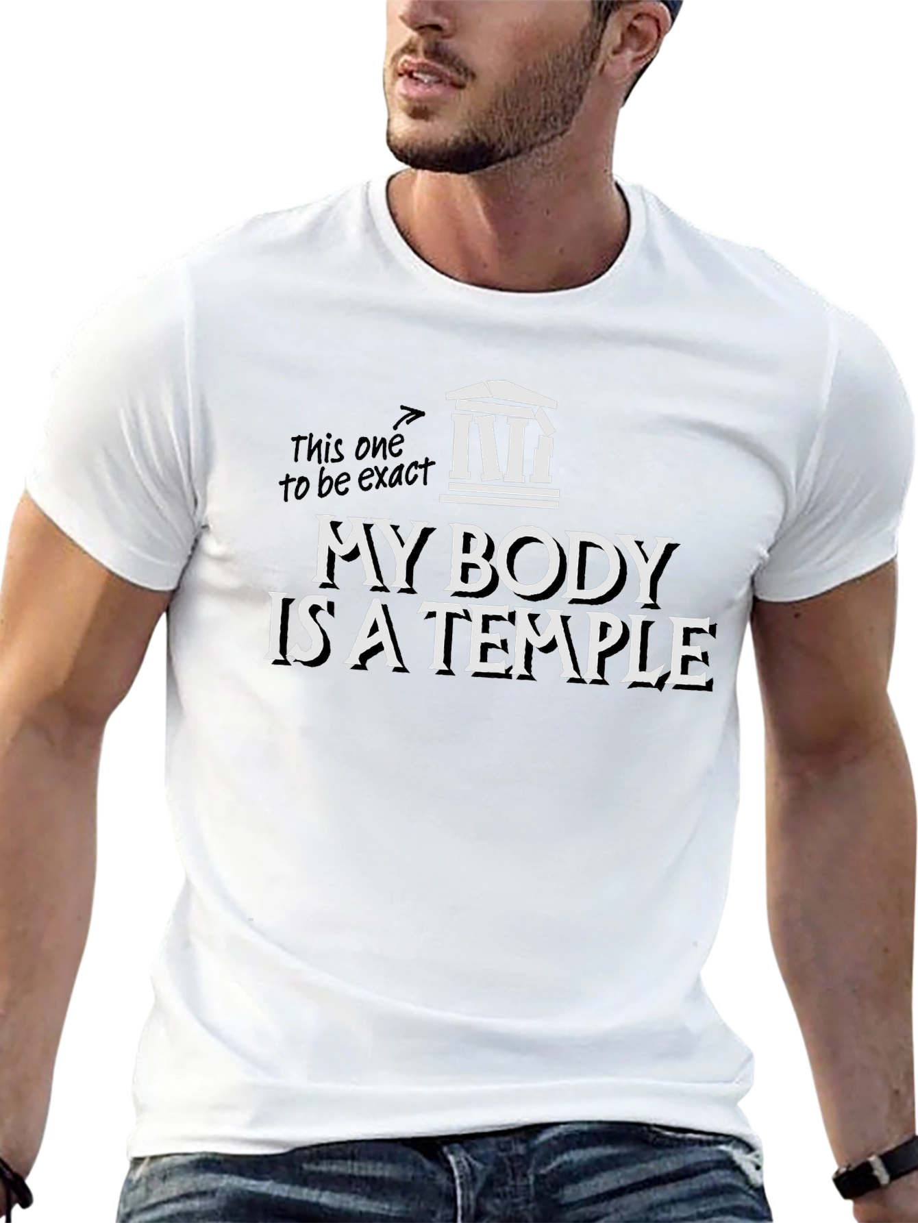 My Body Is A Temple T-Shirt - Black