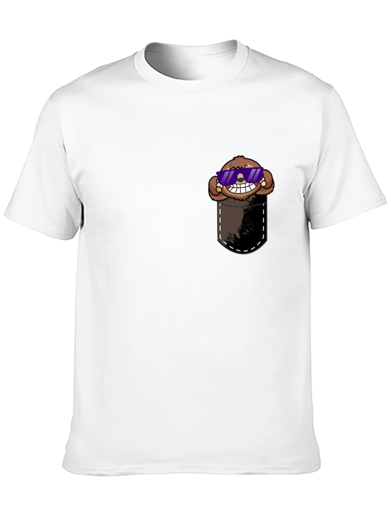 Cool Sloth Pocket Tee - Comfy Graphic T-Shirt