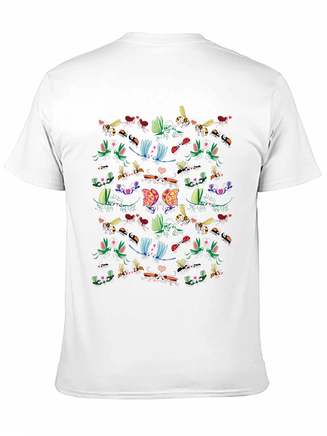Insect Love Graphic Tee - Black Cotton Blend