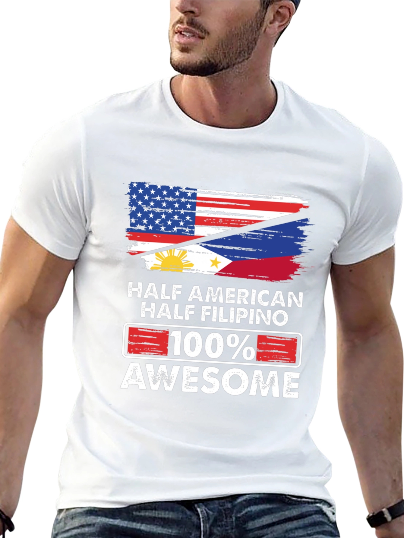 Half American Half Filipino 100% Awesome T-Shirt