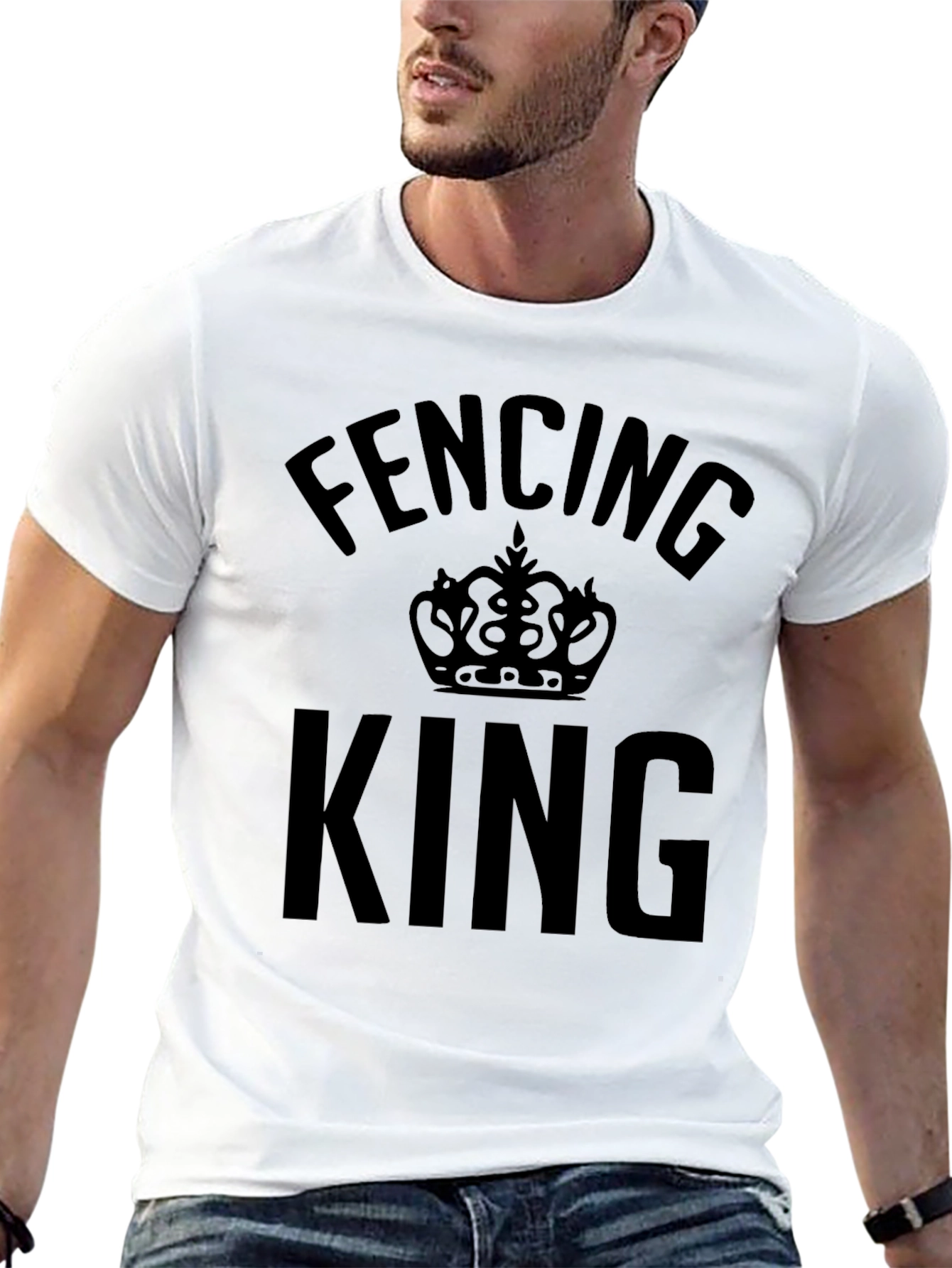Fencing King Graphic T-Shirt