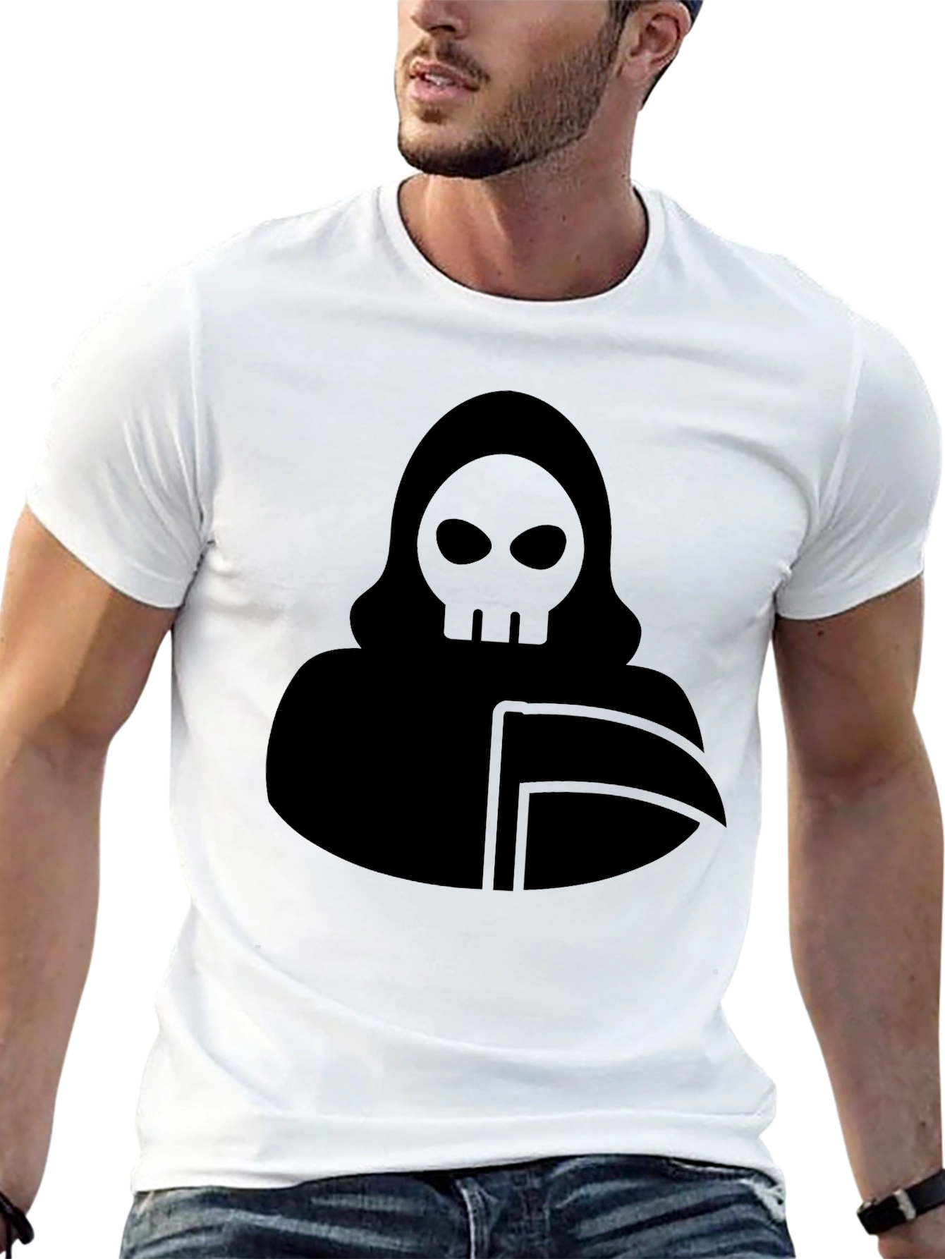 Grim Reaper Graphic Black T-Shirt