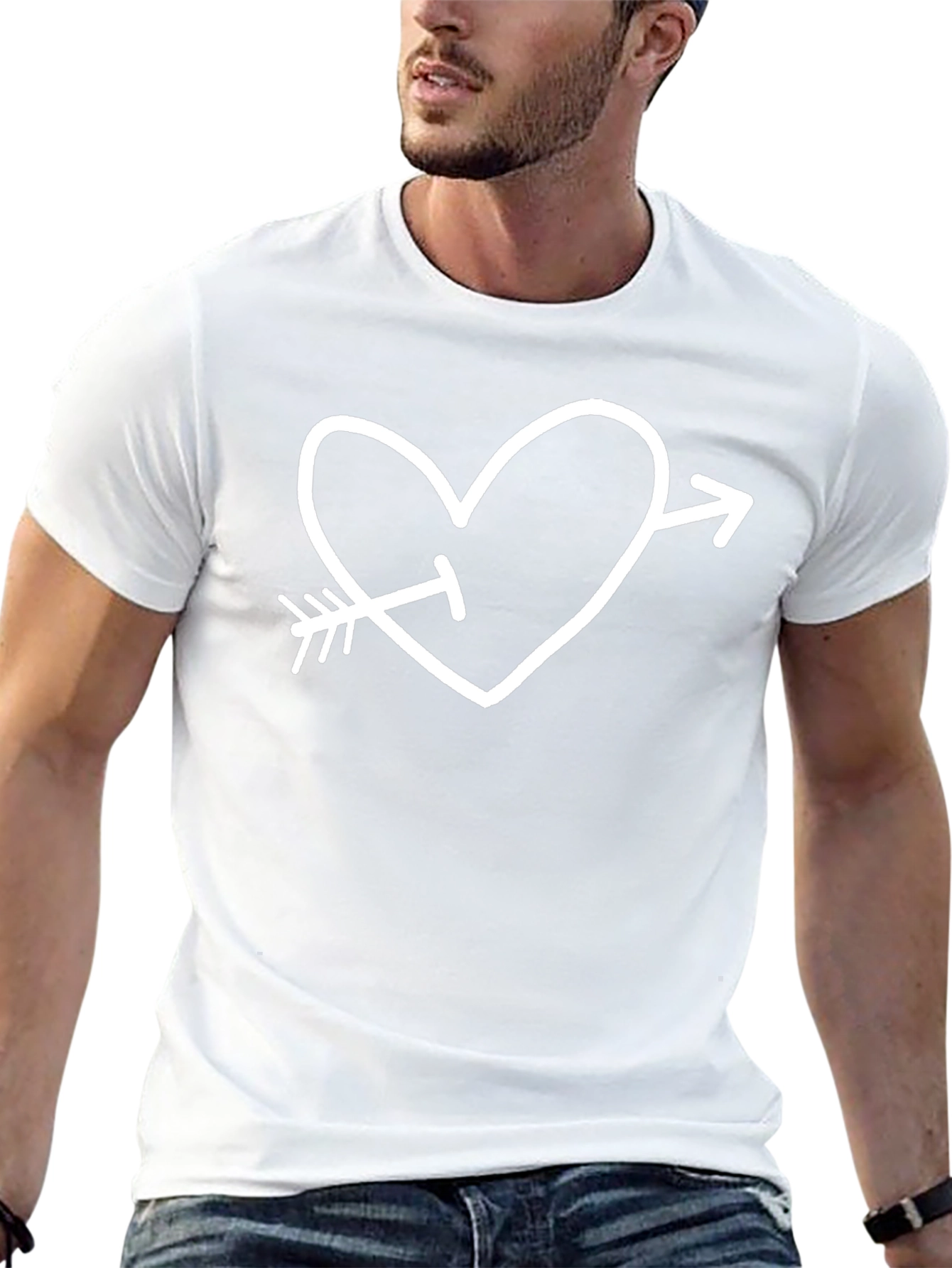 Cupids Arrow Heart Graphic Tee