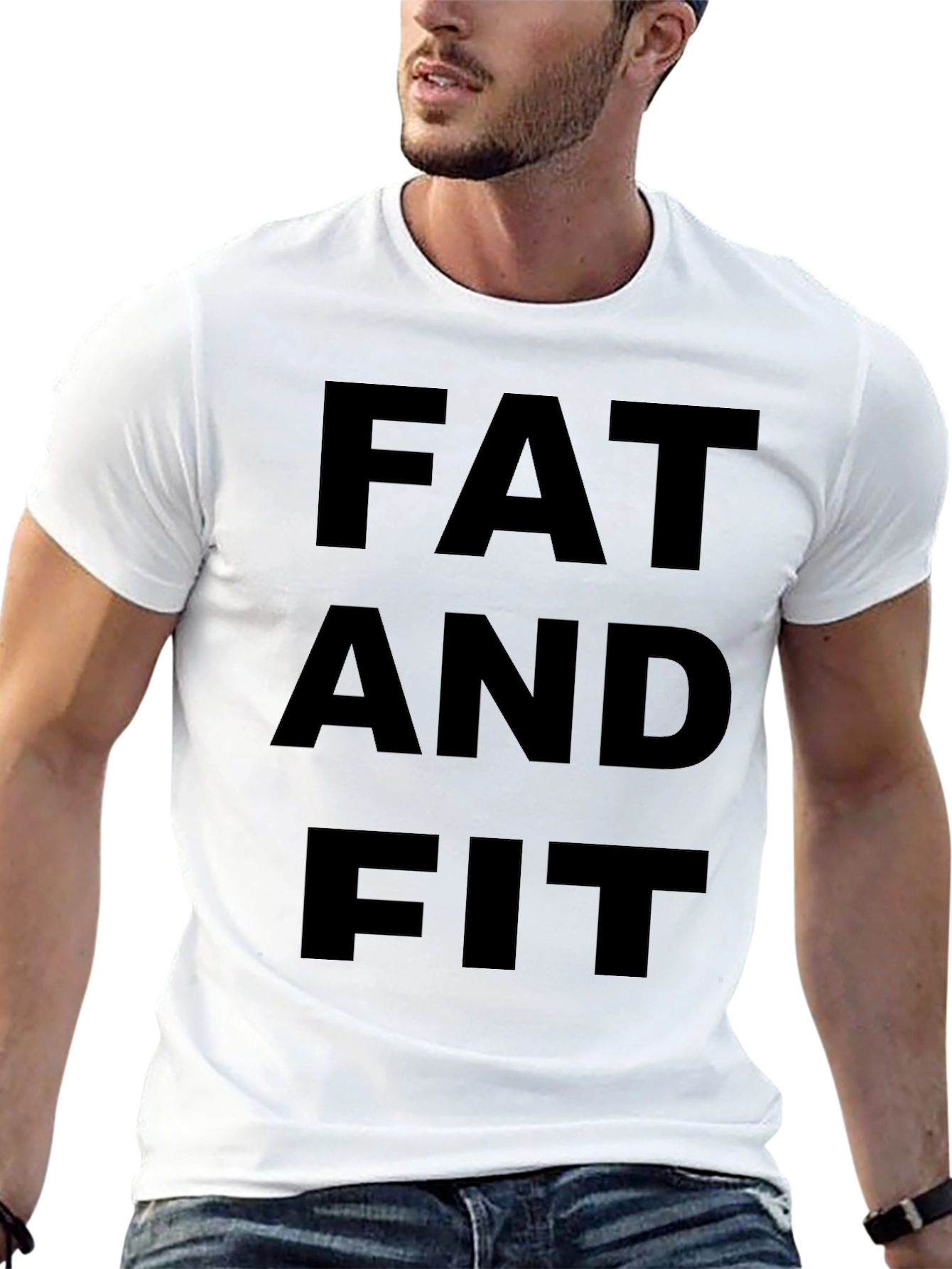 Fat and Fit Black T-Shirt