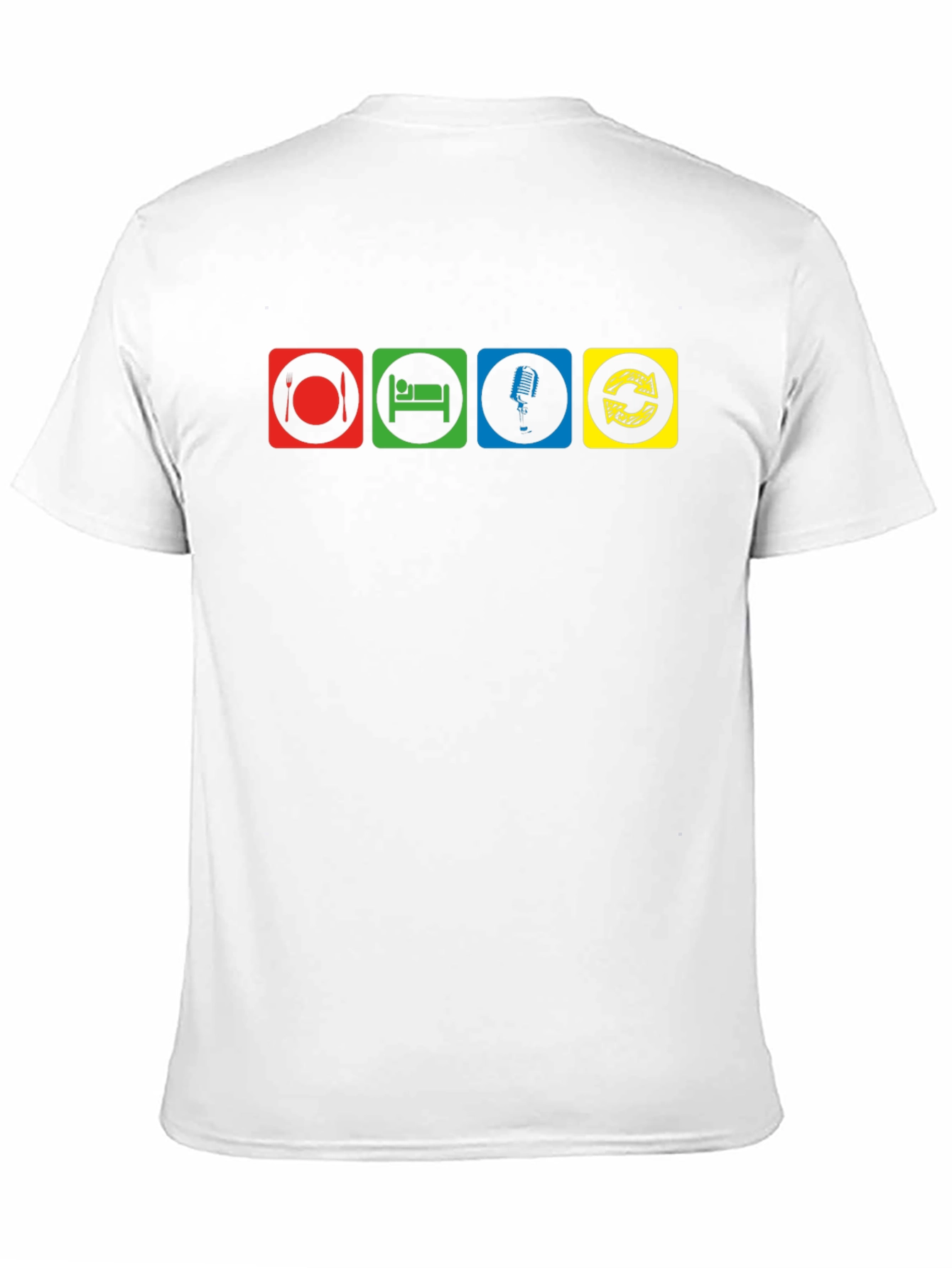 Eat Sleep Sing Repeat T-Shirt - Black