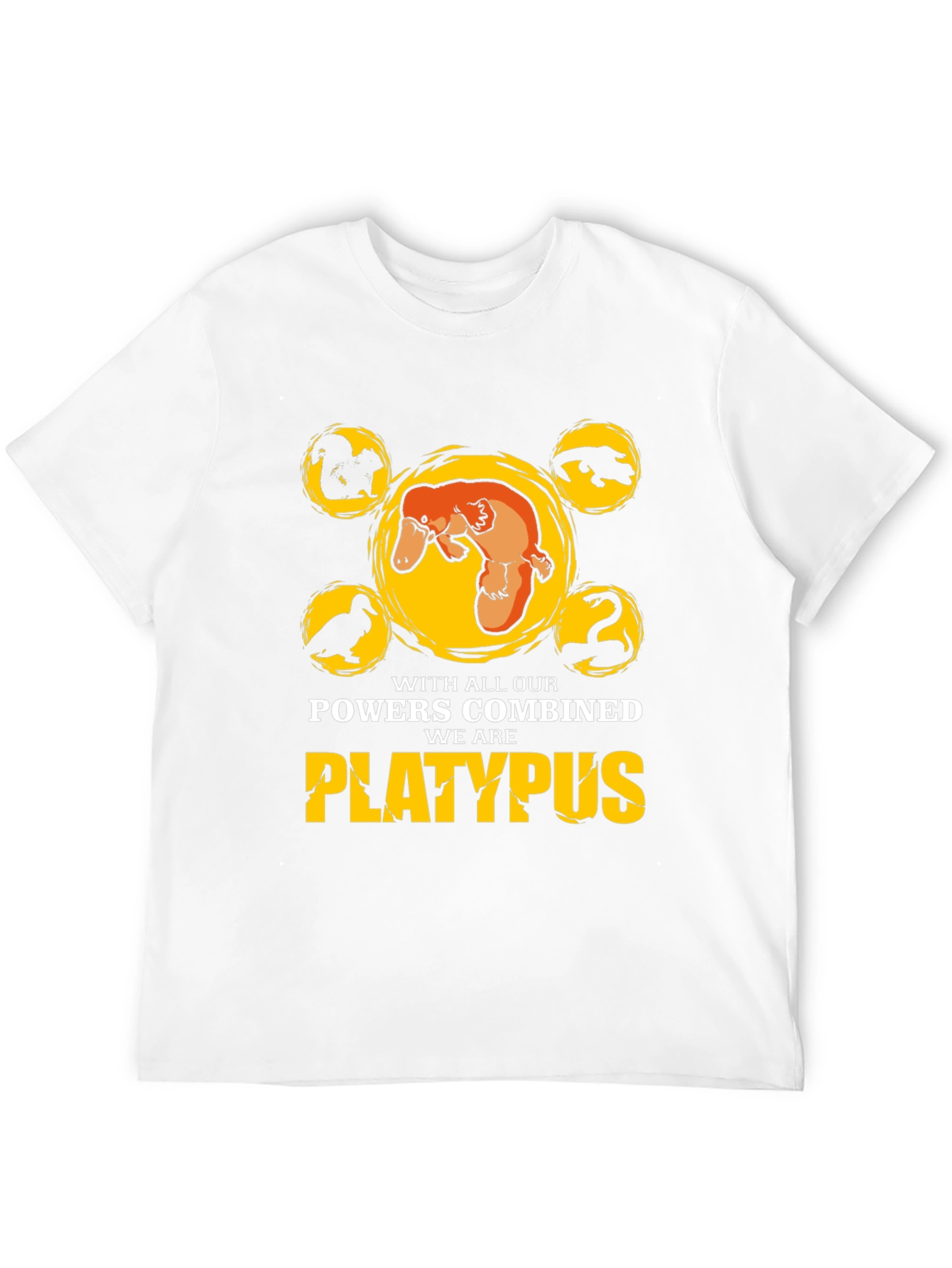 Platypus Powers Combined T-Shirt - Unique Design