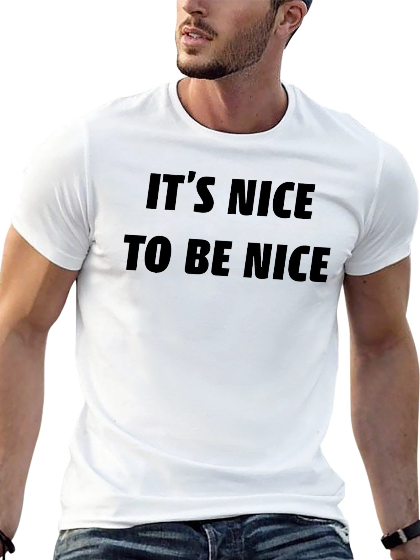 Its Nice To Be Nice Black T-Shirt