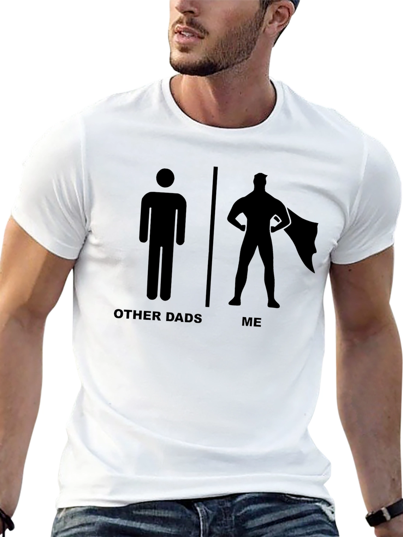 Super Dad T-Shirt Funny Fathers Day Tee
