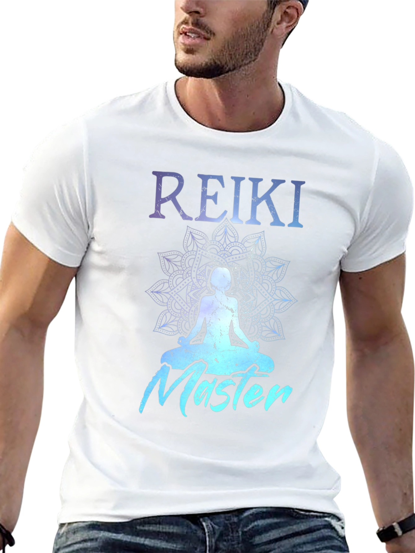 Reiki Master T-Shirt: Meditation Mandala Design