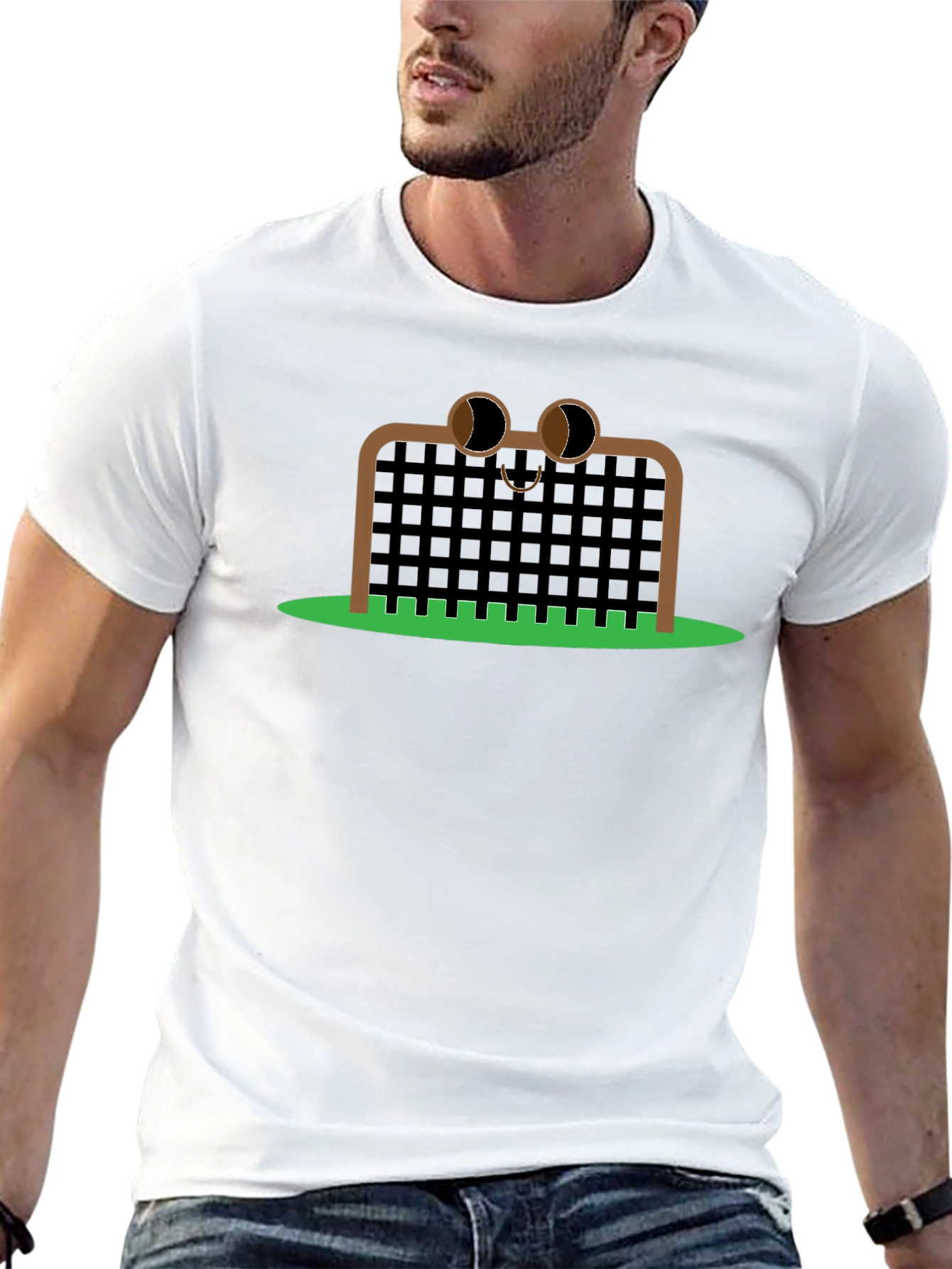 Funny Goalie T-Shirt - Soccer Goal Cartoon