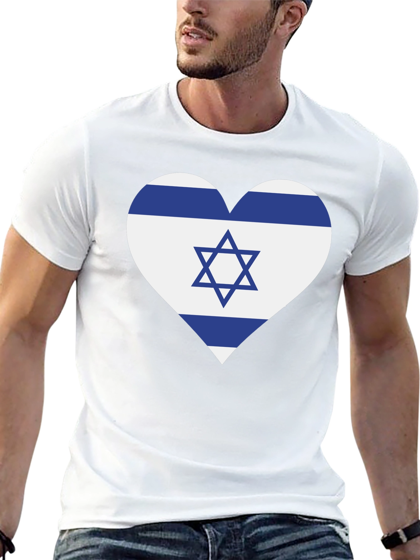 Israel Flag Heart T-Shirt