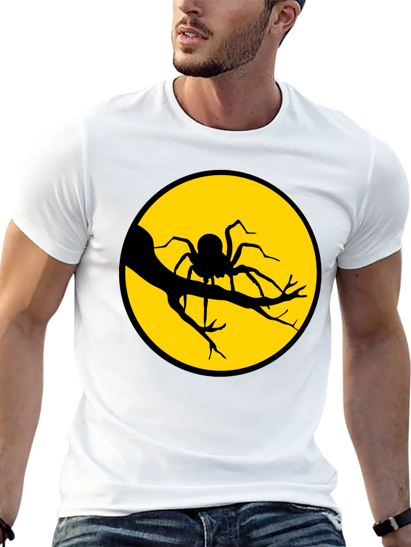 Spider Moon Graphic Tee - Halloween T-Shirt