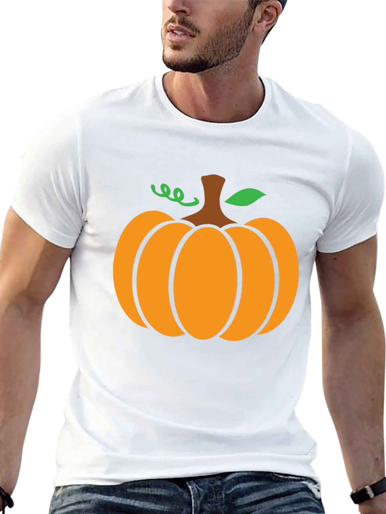 Pumpkin Graphic Tee - Halloween Festive Shirt