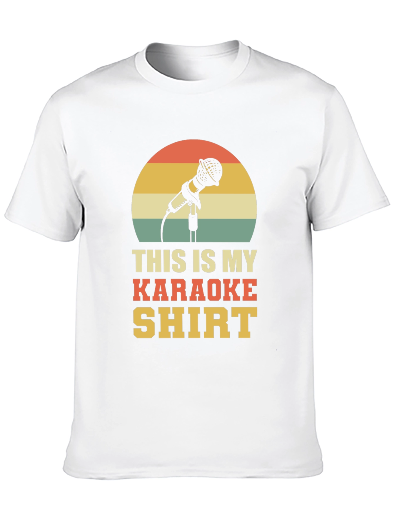 Karaoke Shirt - Retro Microphone Design
