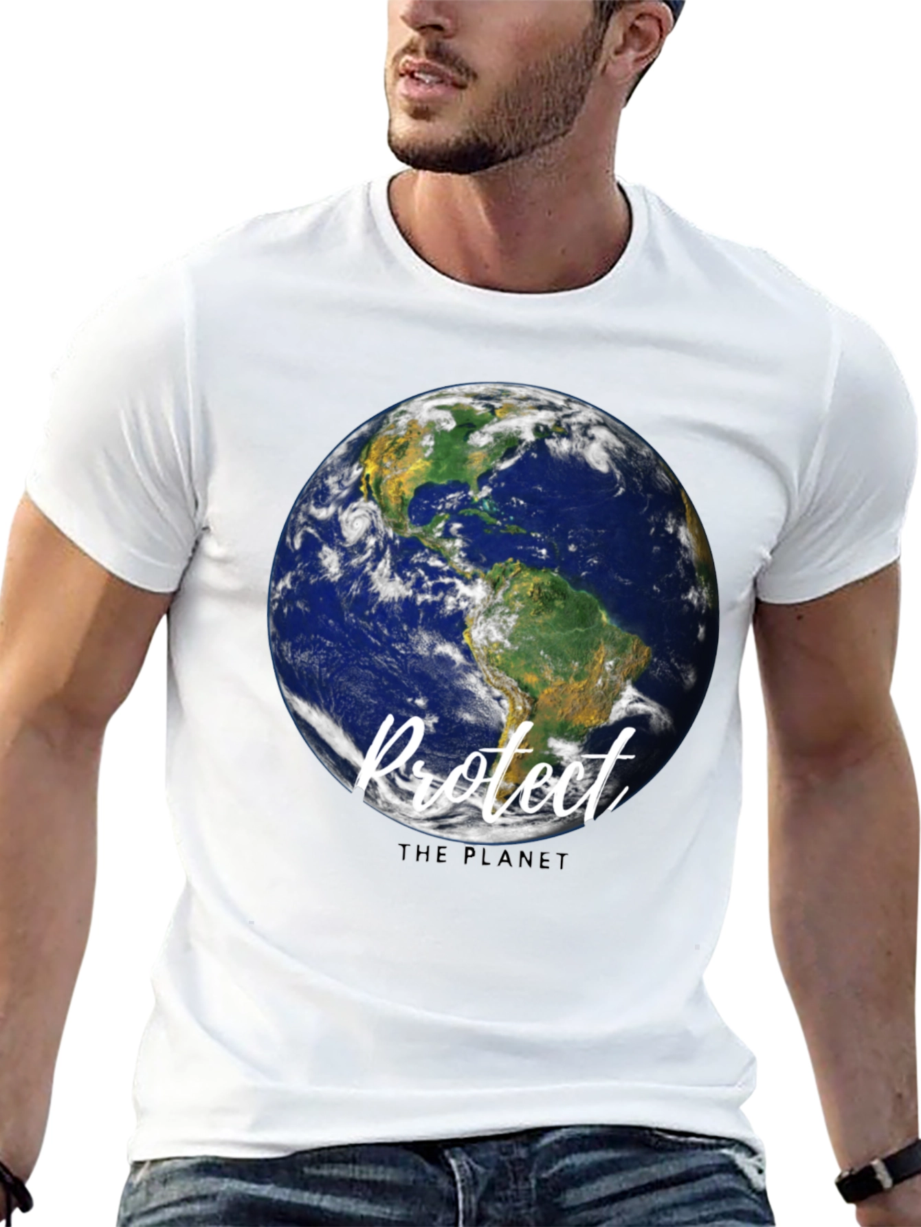 Protect the Planet Graphic T-Shirt - Eco-Friendly Style