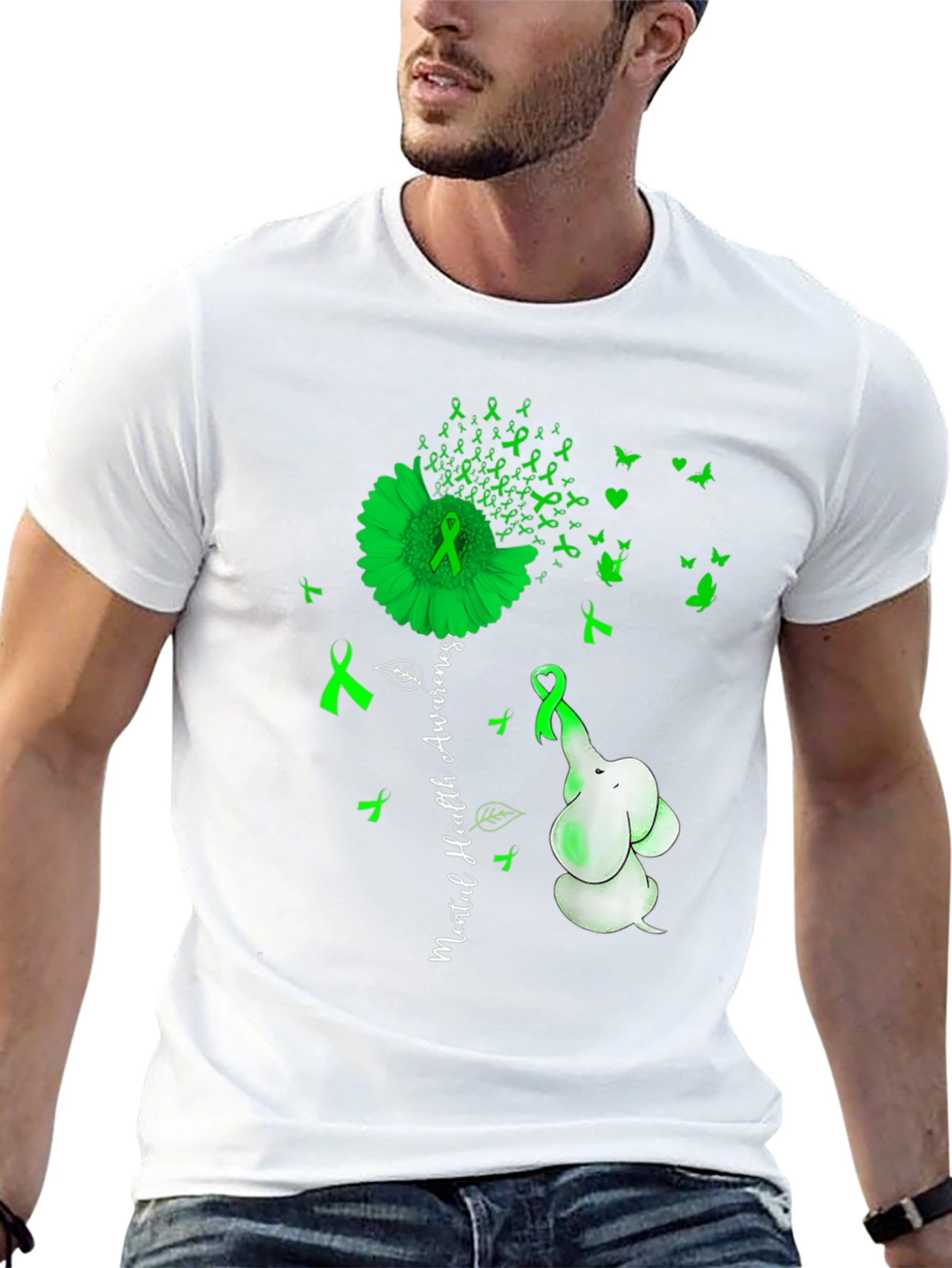 Mental Health Awareness Elephant T-Shirt