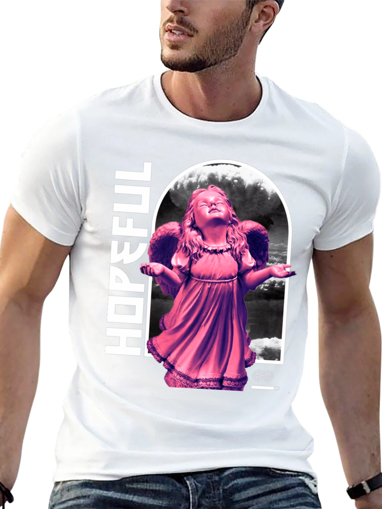 Hopeful Angel Graphic T-Shirt
