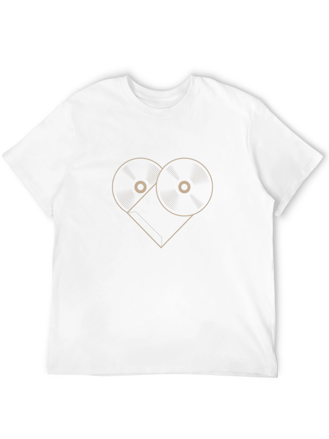 Vinyl Heartbeat Mens Graphic Tee