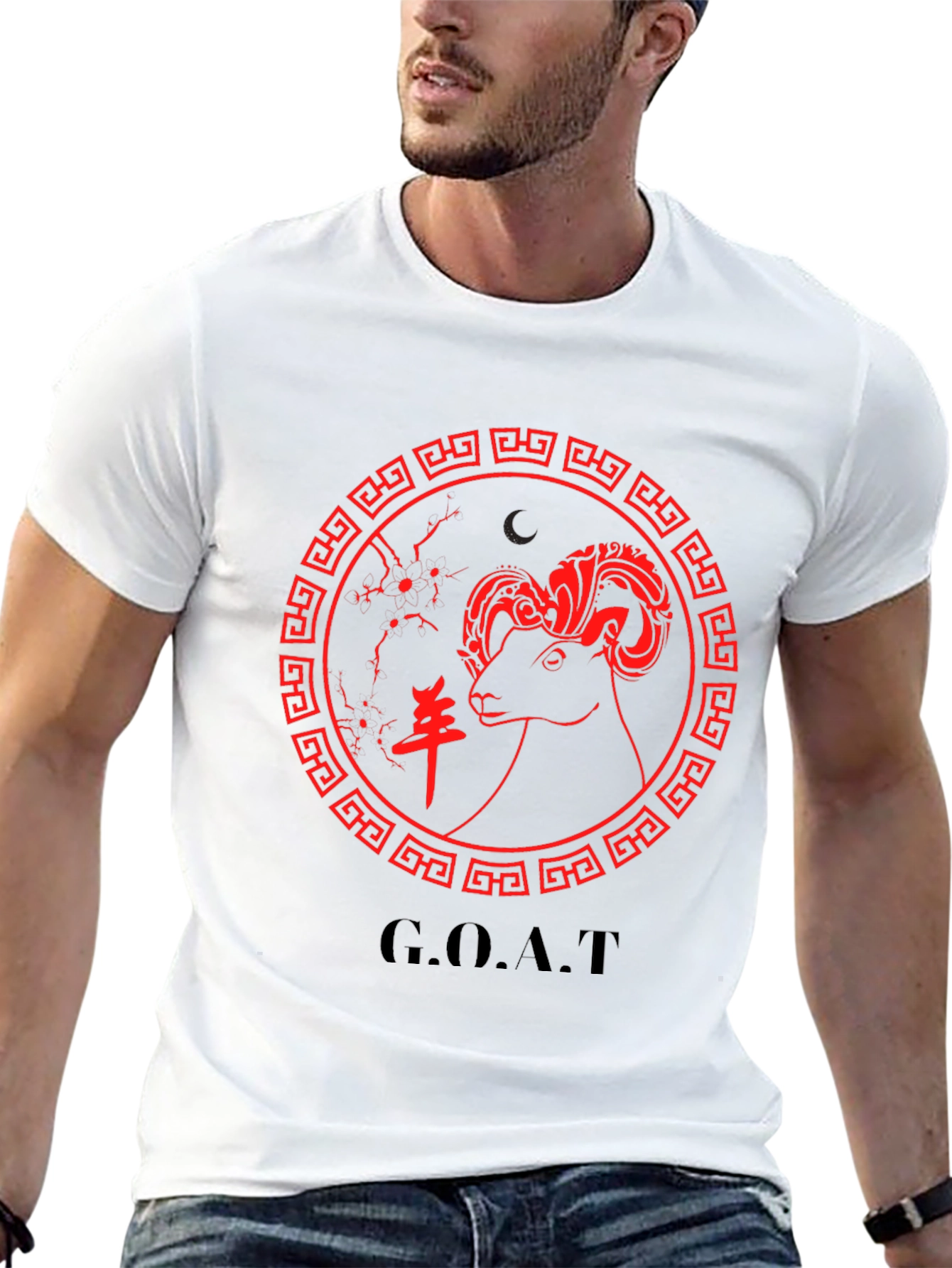 Year of the Goat Graphic T-Shirt - Black