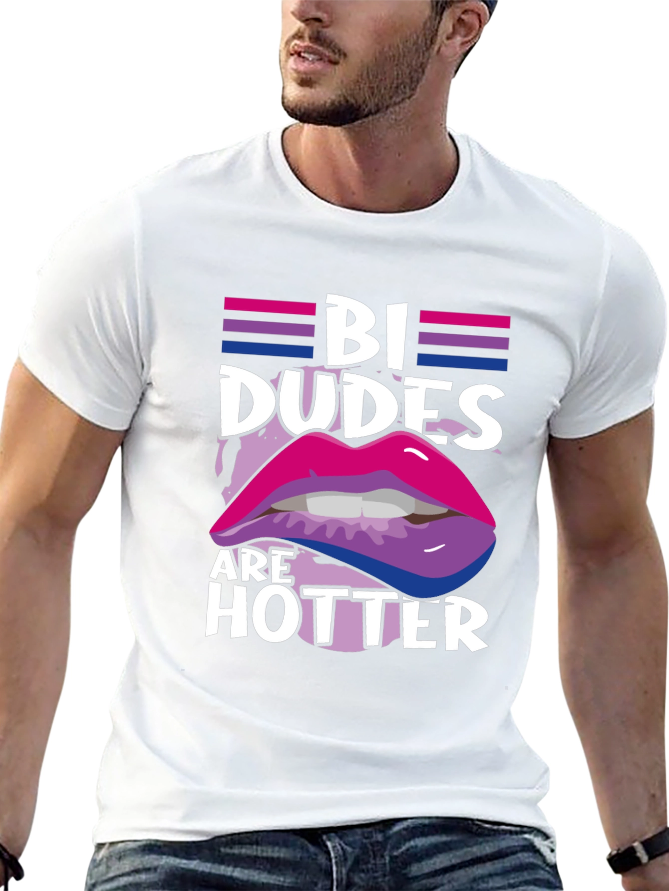 Bi Dudes are Hotter Graphic Tee