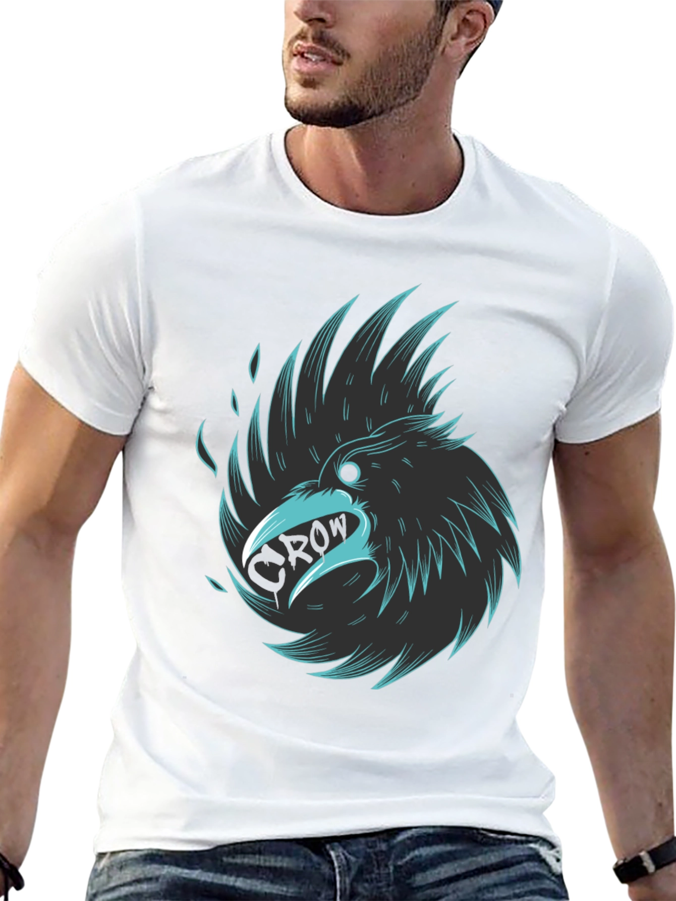 Raven Graphic Black Tee