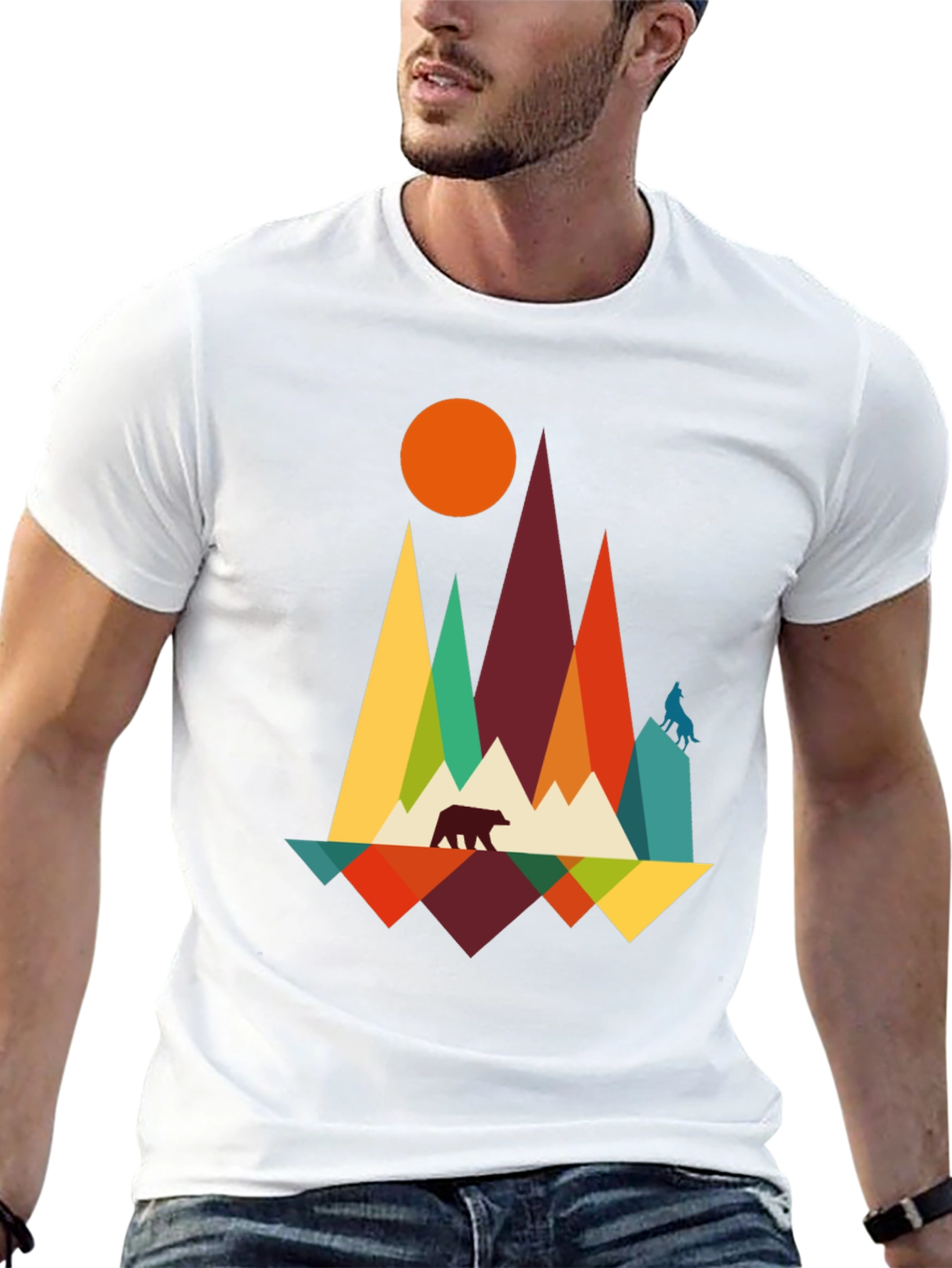 Geometric Wilderness Graphic Tee