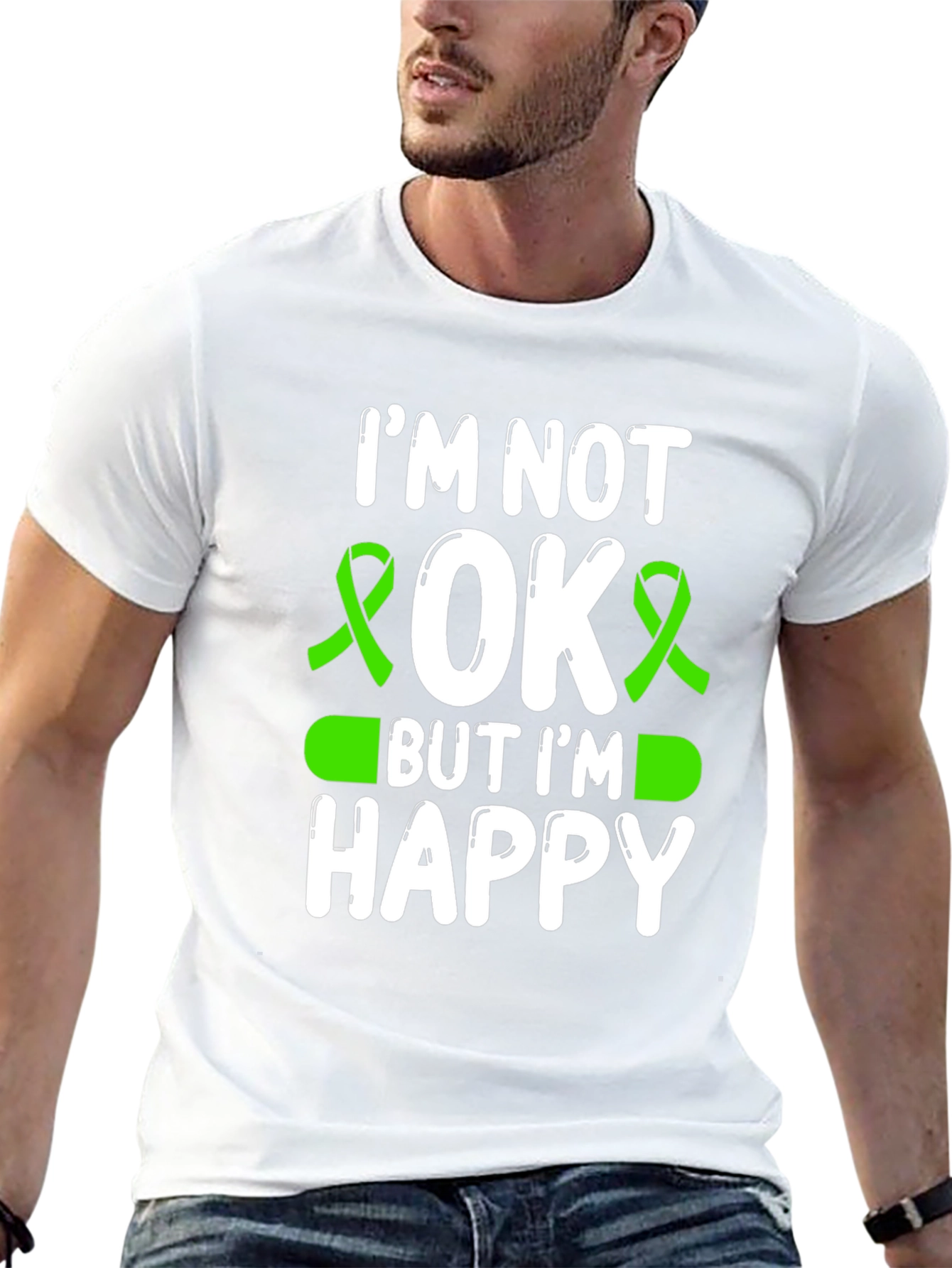 Im Not OK But Im Happy Graphic Tee