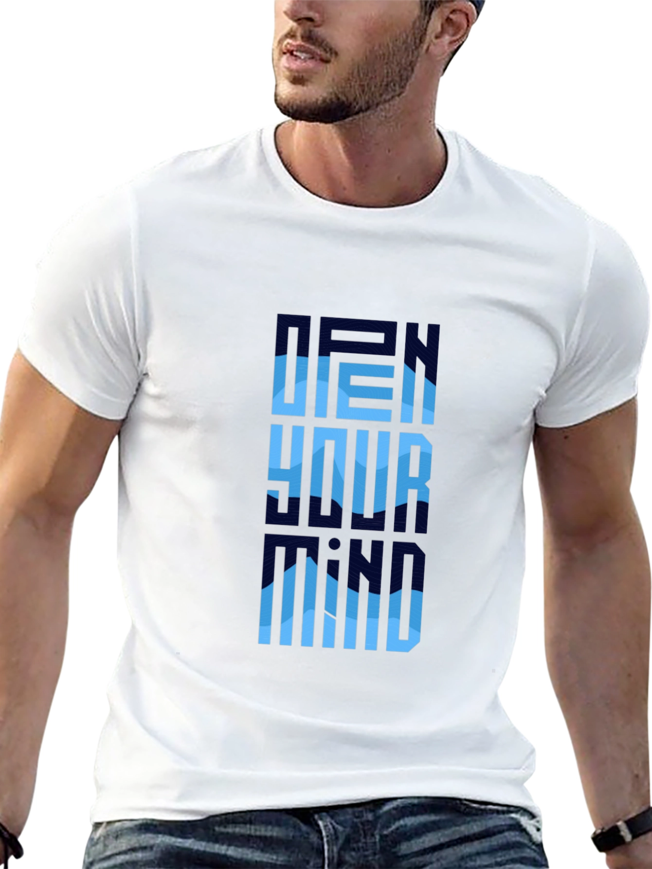 Open Your Mind Graphic Tee - Modern Style