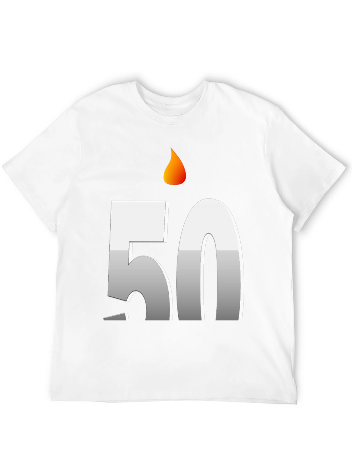 Birthday Fifty Candle Graphic Tee