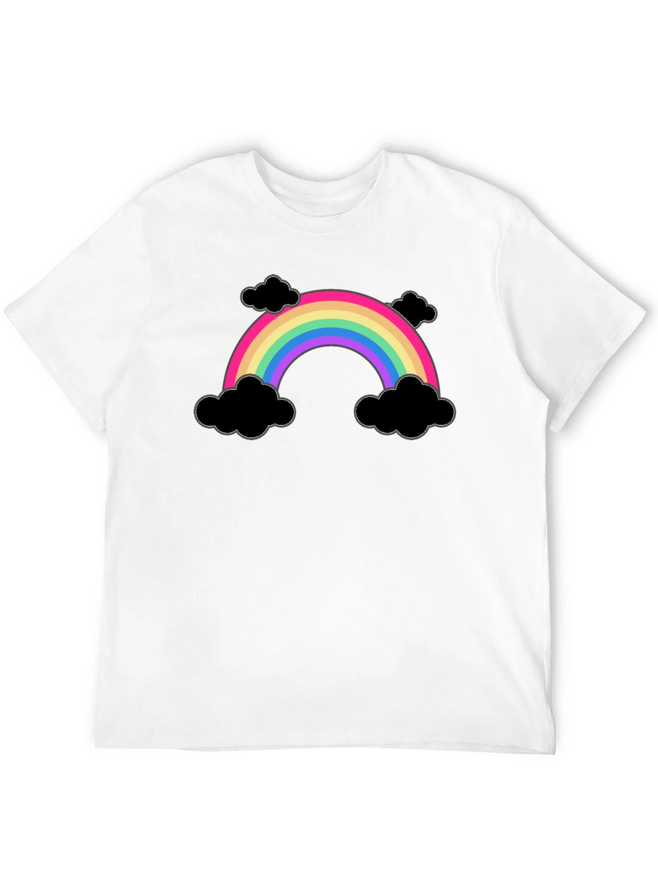 Rainbow and Clouds Graphic T-Shirt