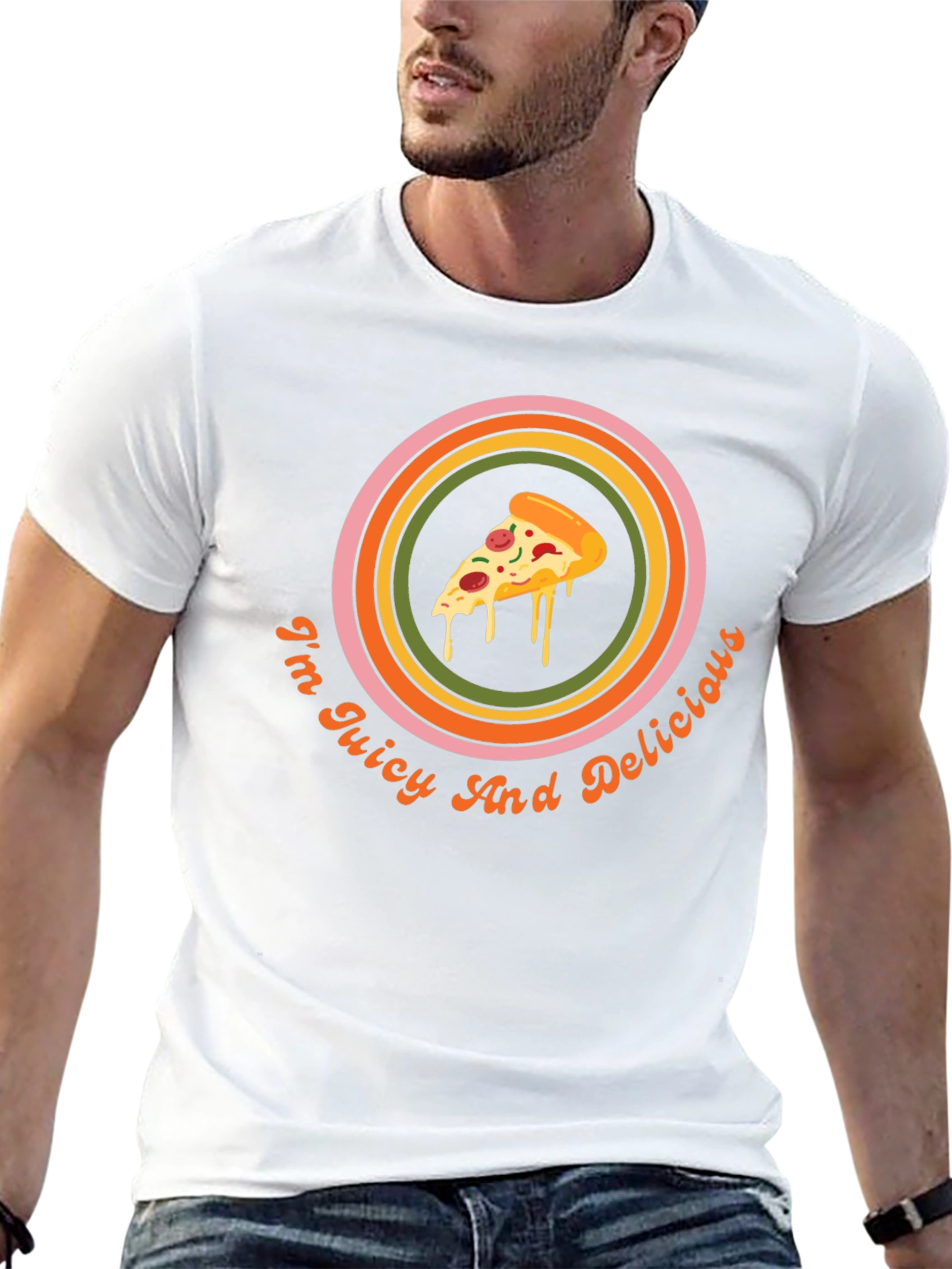 Juicy & Delicious Pizza Graphic Tee - Unisex