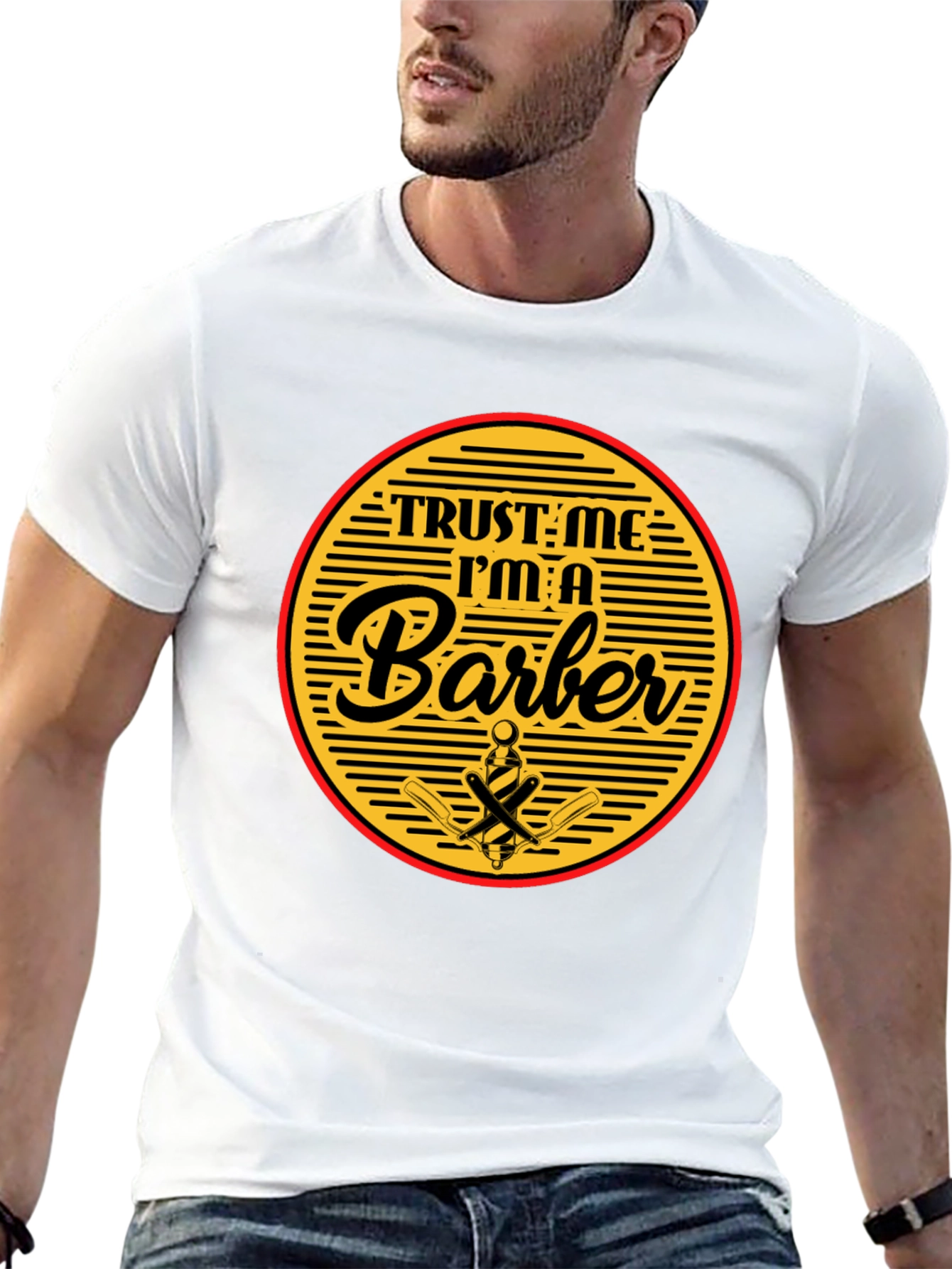 Trust Me Im A Barber Black T-Shirt