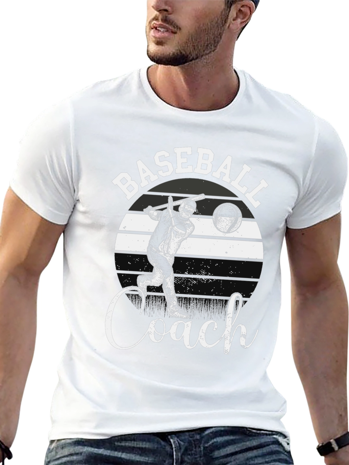 Baseball Coach T-Shirt Retro Design