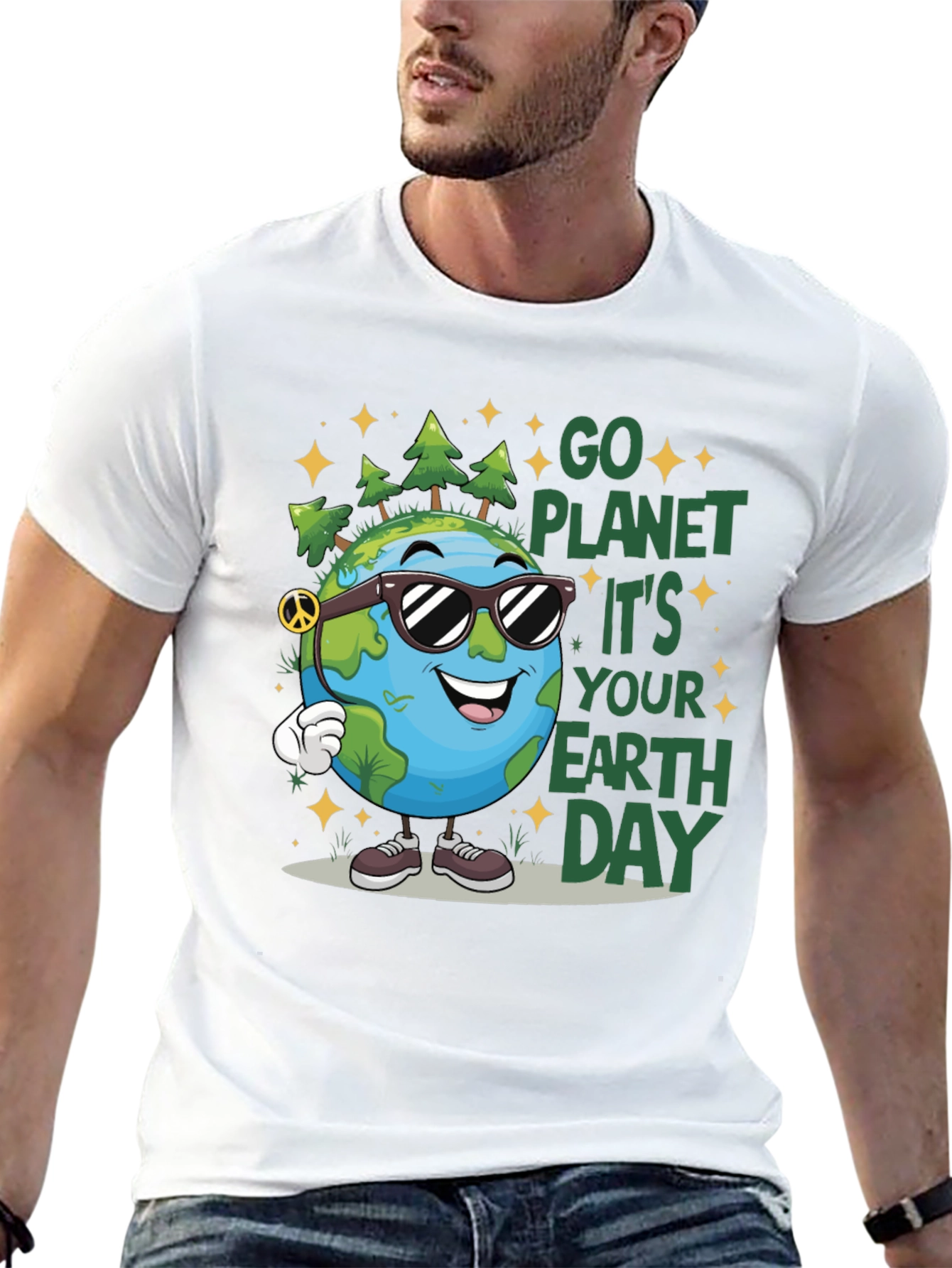 Earth Day Graphic Tee - Go Planet!