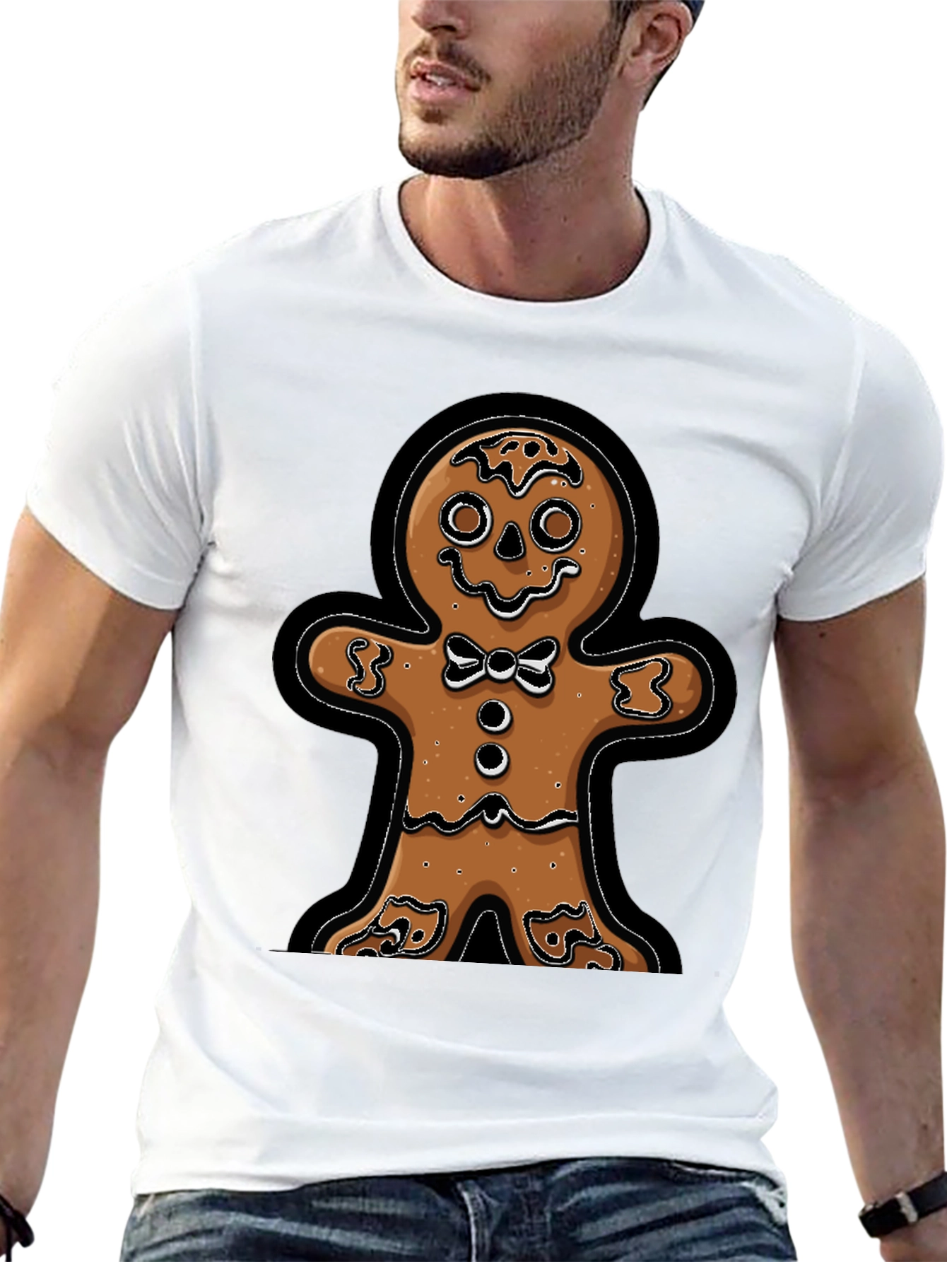 Gingerbread Man T-Shirt - Festive Holiday Apparel