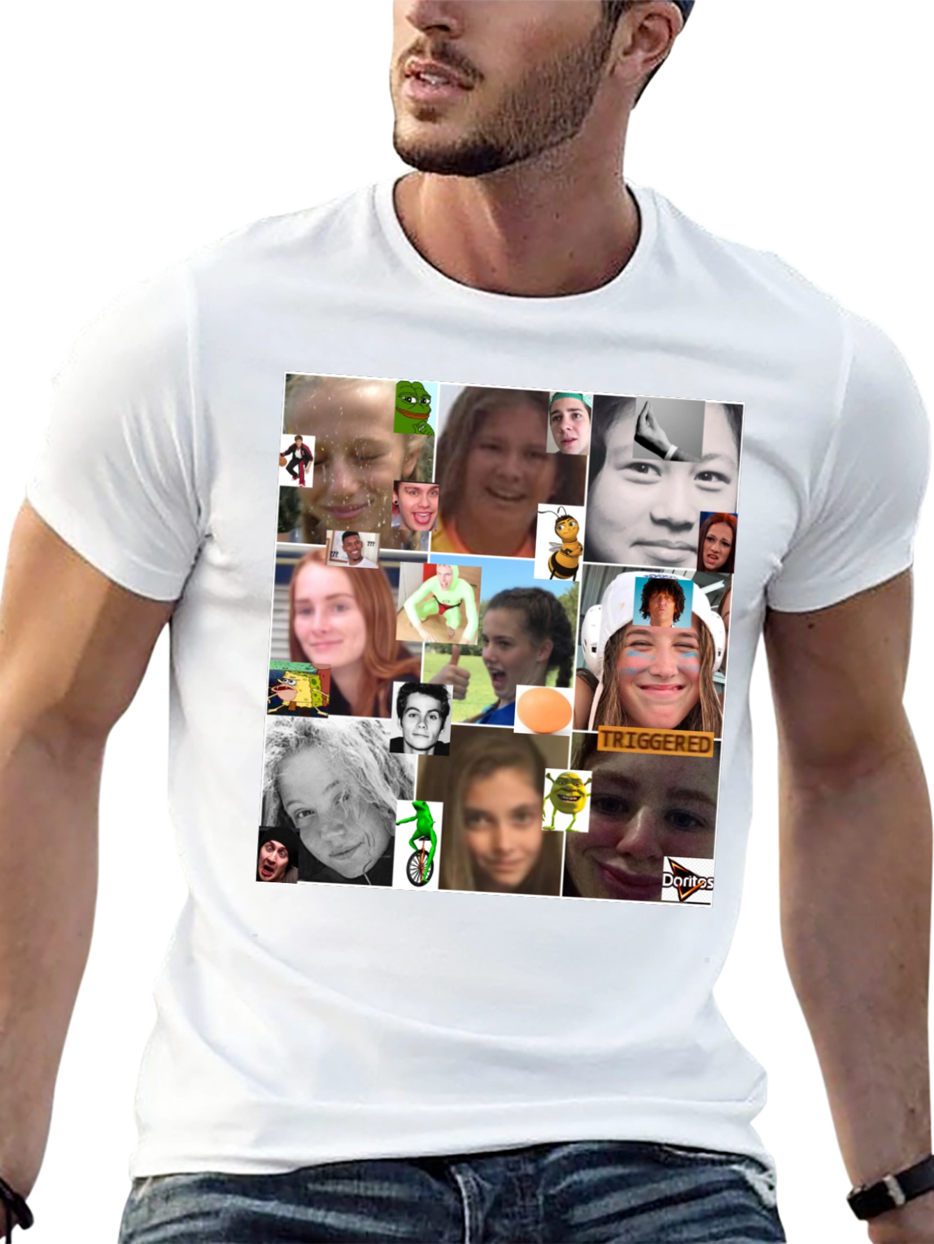 Meme Collage Graphic Tee