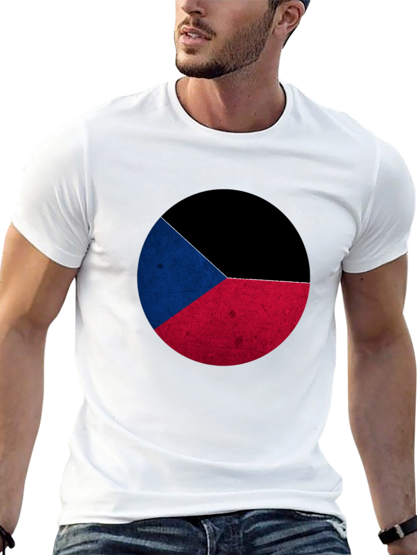 Czech Flag Graphic T-Shirt - Stylish Menswear