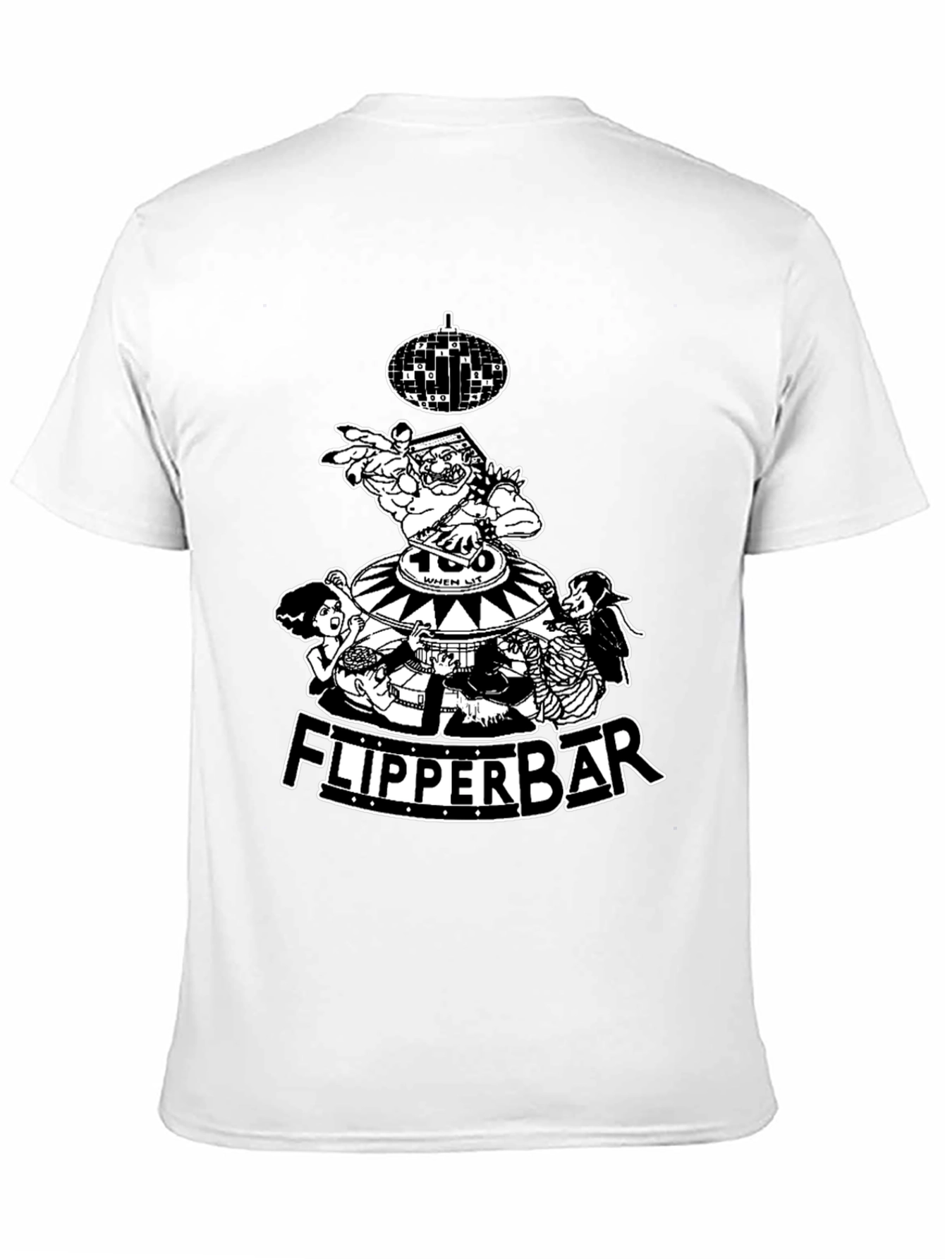 Flipperbar Black Graphic Tee