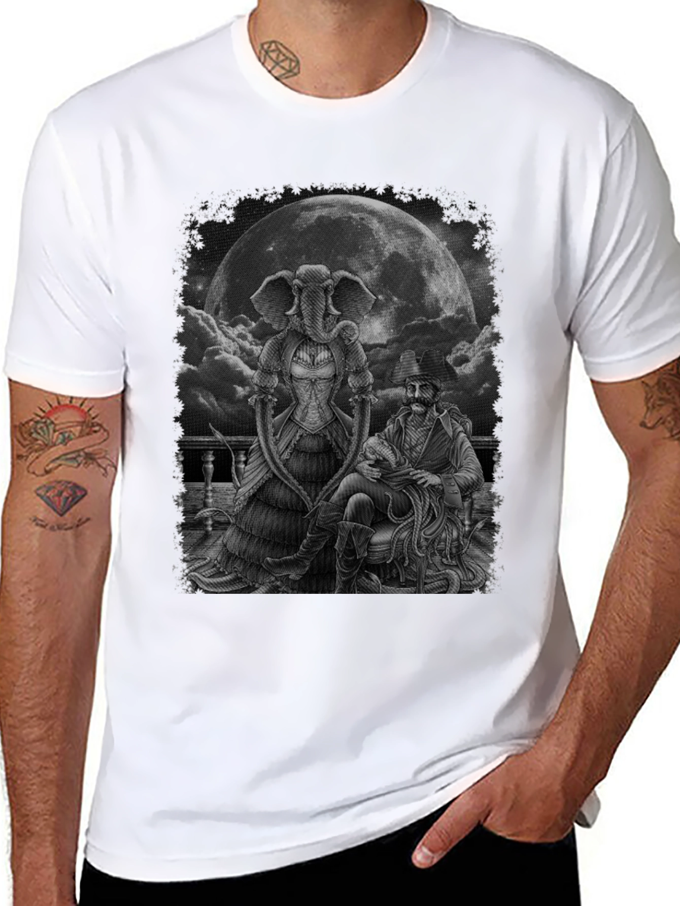 Steampunk Elephant & Captain T-Shirt