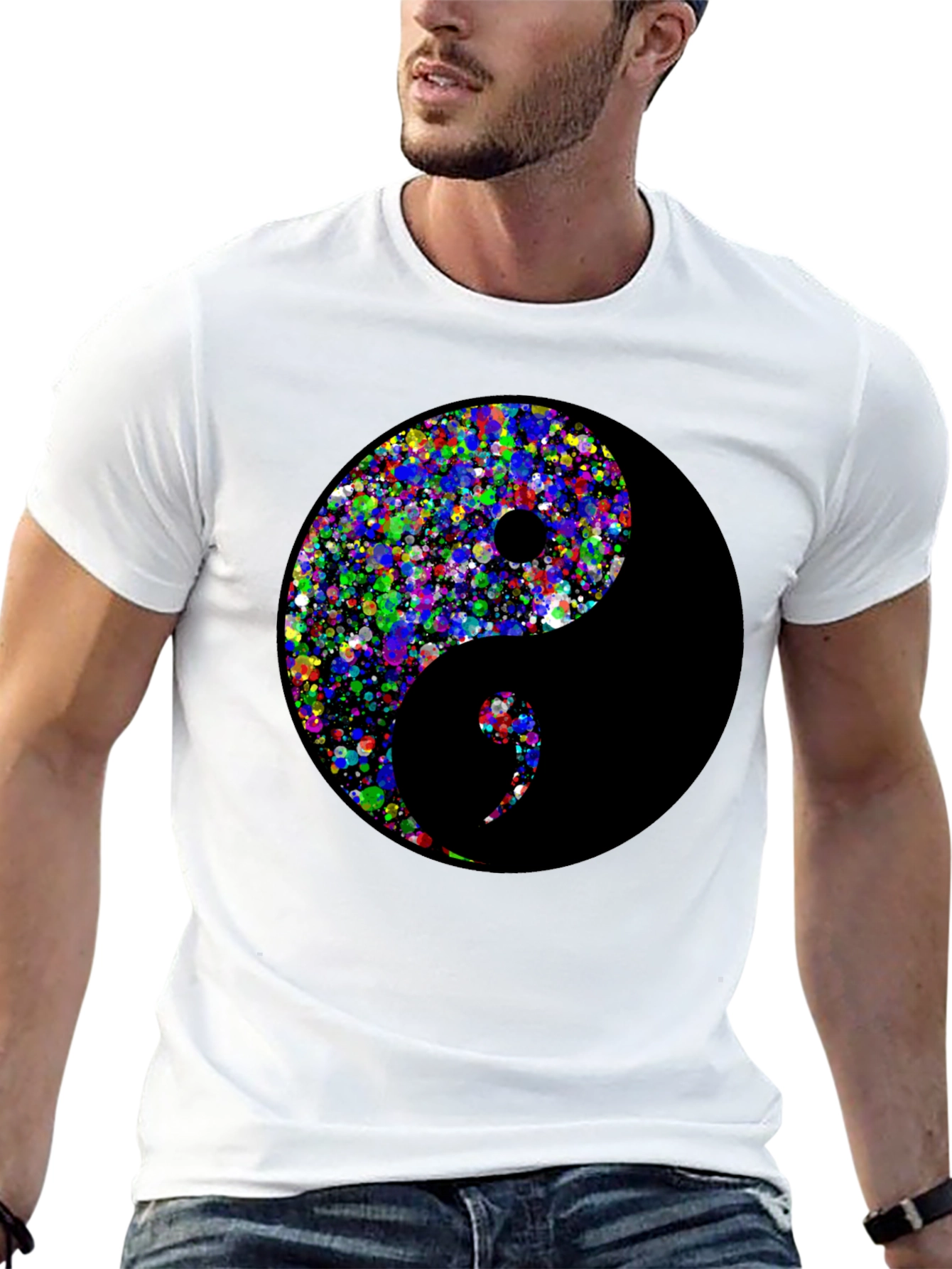Yin Yang Splatter T-Shirt - Balance Style