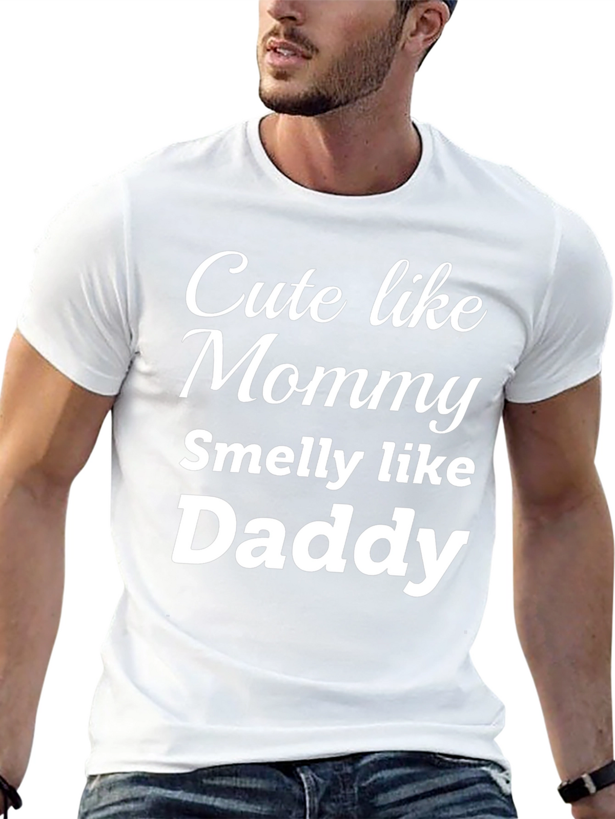 Cute Like Mommy Smelly Like Daddy - Funny T-Shirt