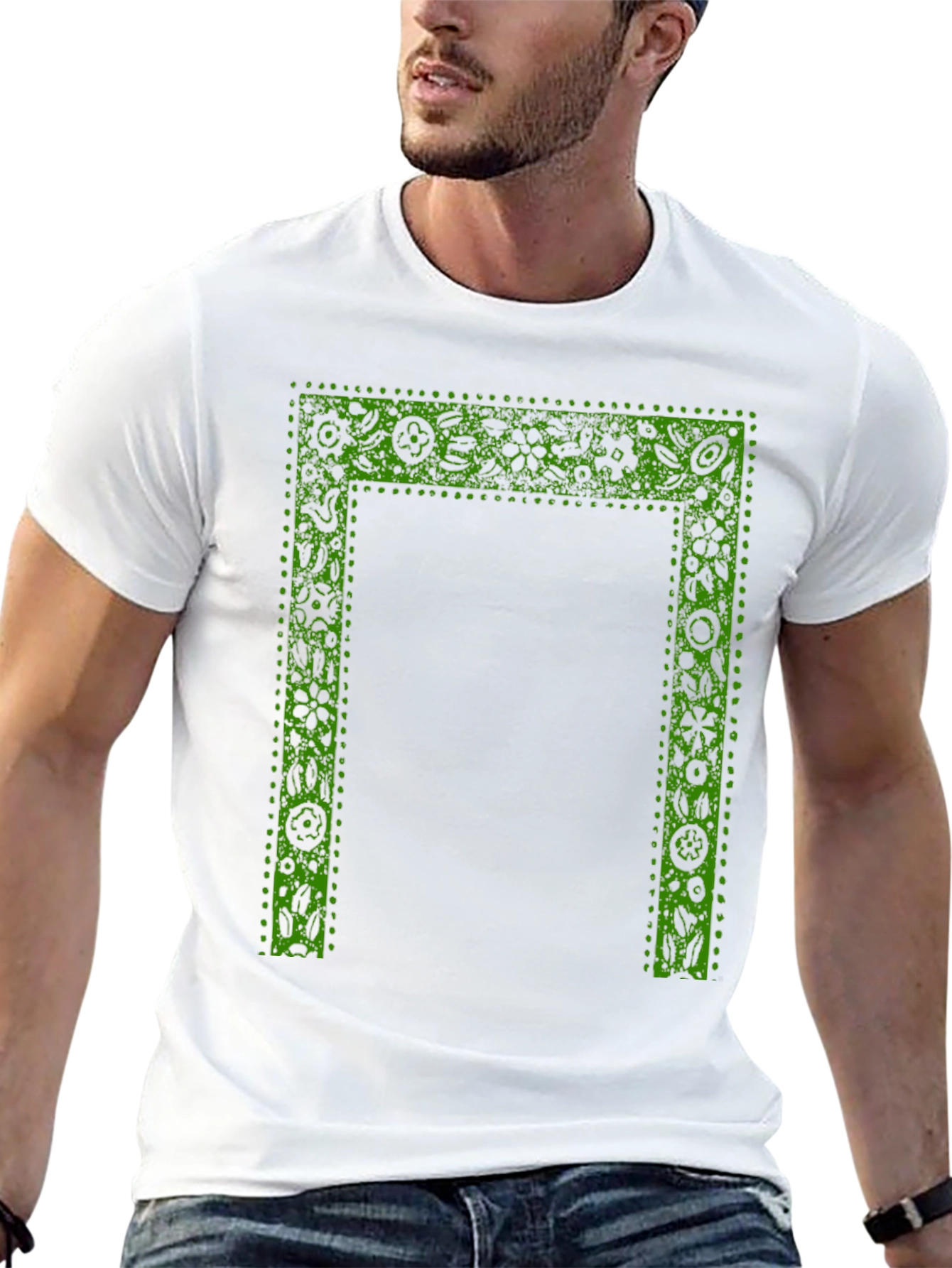 Botanical Frame Black T-Shirt