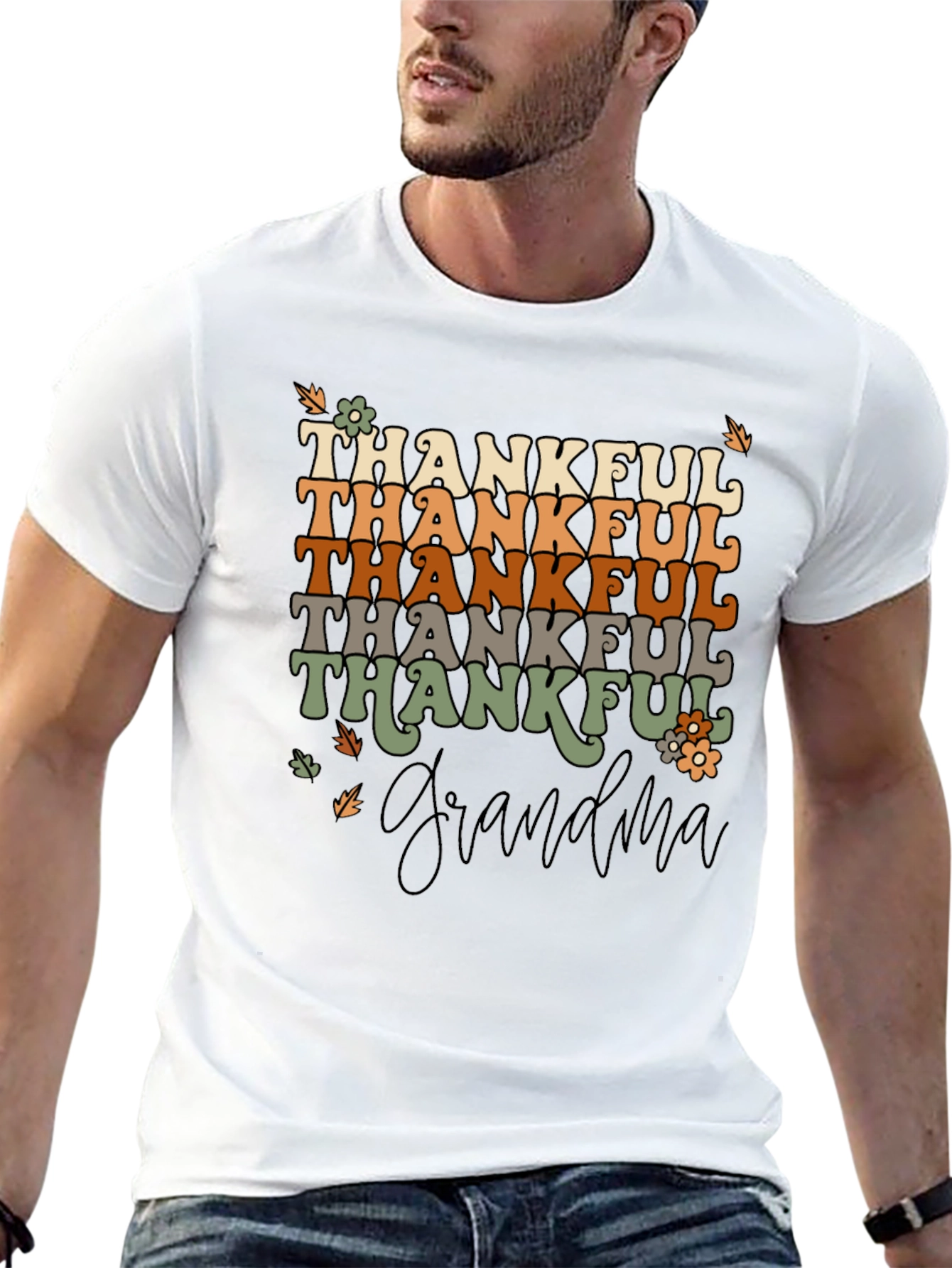 Thankful Grandma Graphic T-Shirt
