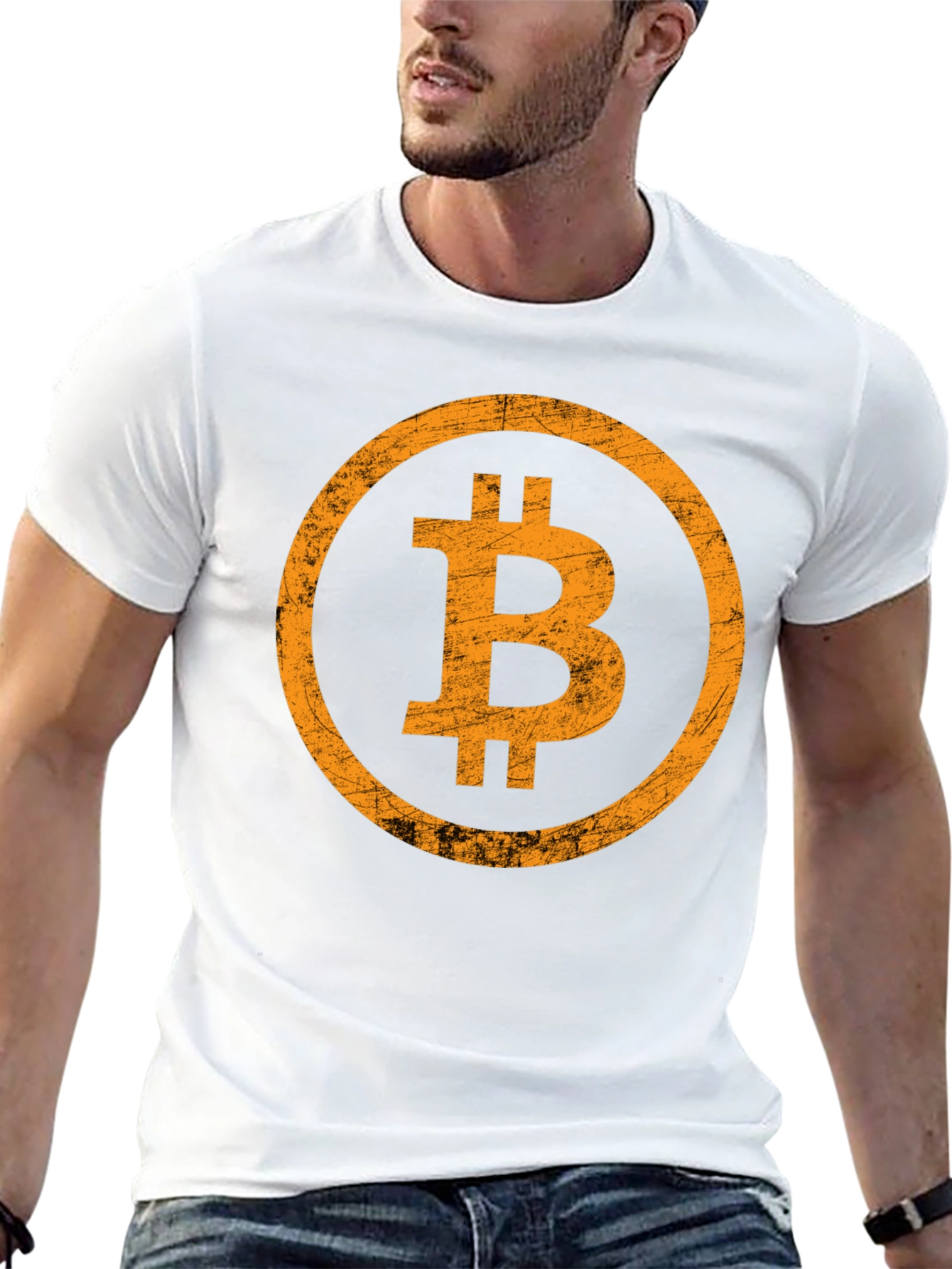Bitcoin Logo Graphic T-Shirt - Black
