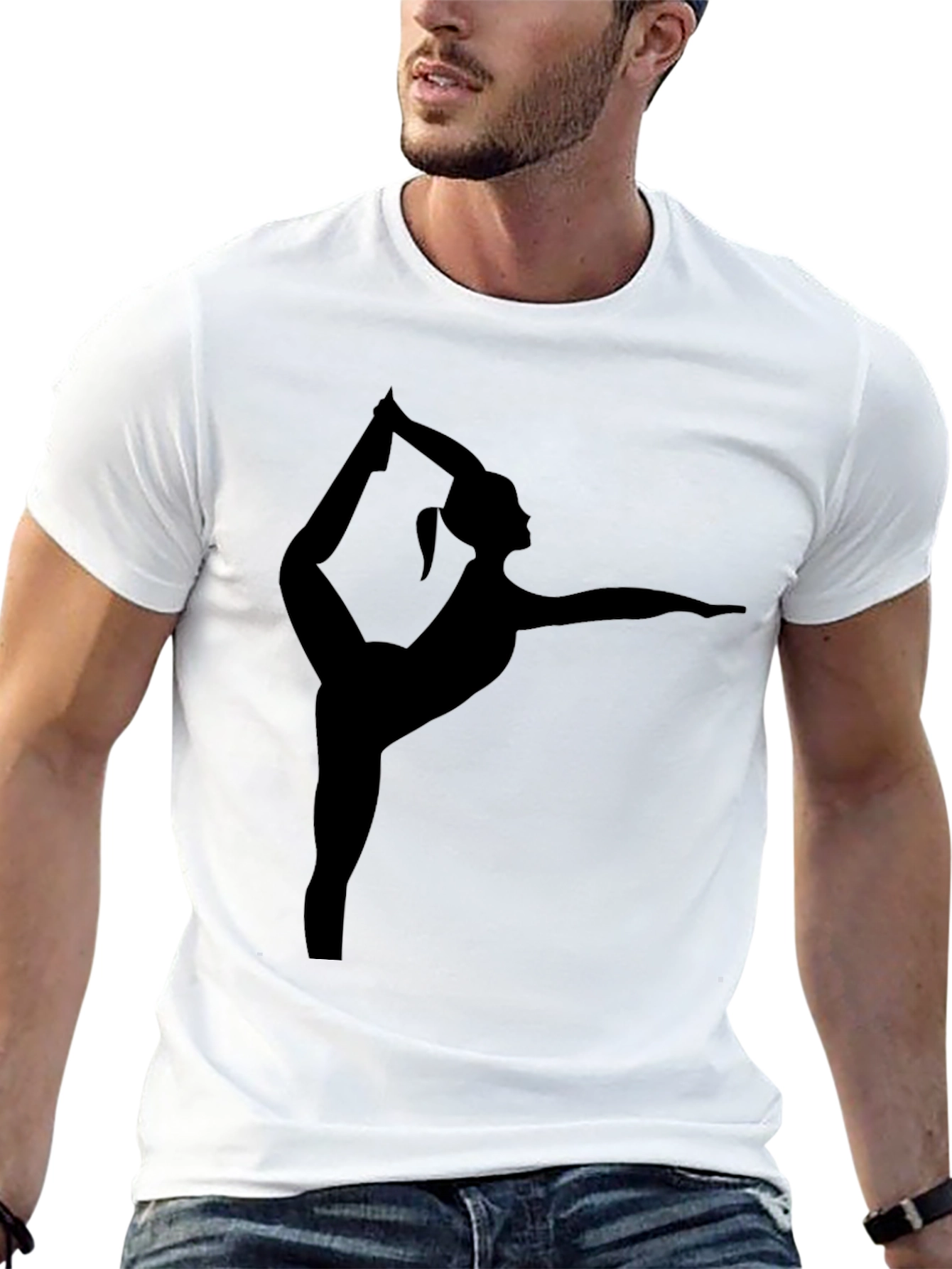 Yoga Pose Black T-Shirt