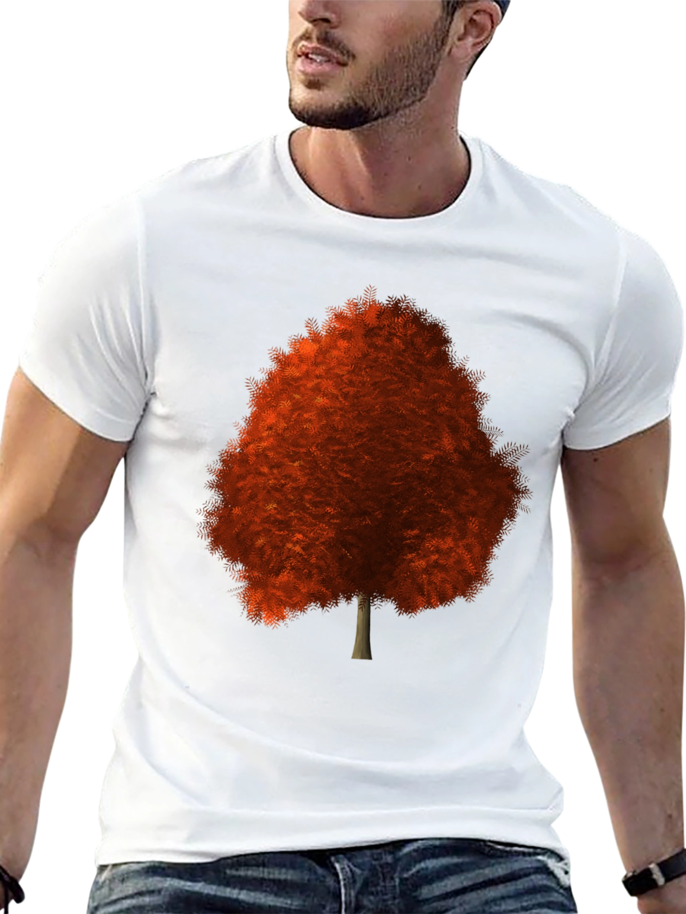 Autumn Tree Graphic Tee - Stylish Fall Apparel